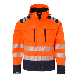 Fluorescent orange/navy