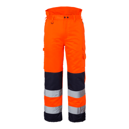 Fluorescent orange/navy