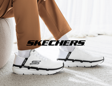 Suorituskyky- ja työkengät Skechersilta – klikattava kuva, jossa on logo