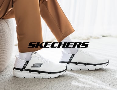 Suorituskyky- ja työkengät Skechersilta – klikattava kuva, jossa on logo