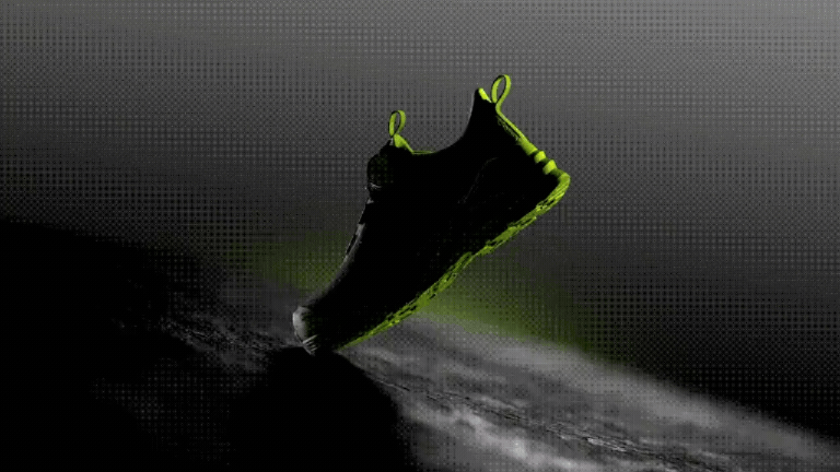 En animering av en sko från serien ICE Evolution