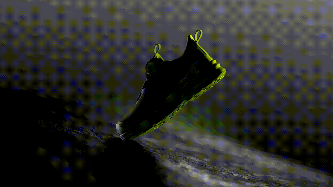 An animation of a shoe from the ICE Evolution series