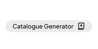 An image of a button with the text "Catalogue Generator"