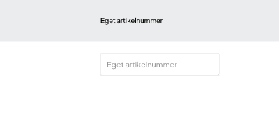 bild som visar ruta med texten "eget artikelnummer"