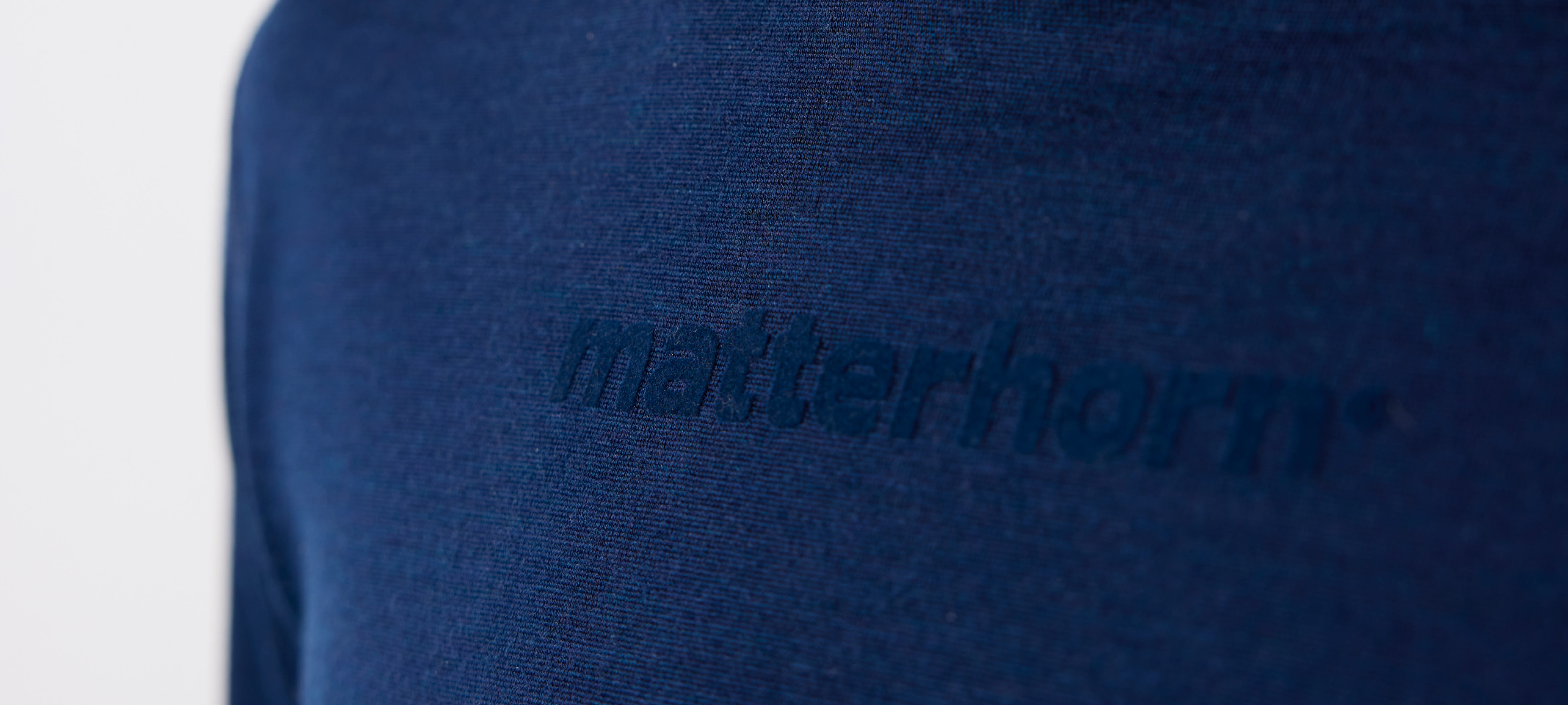 A close-up of a base layer with the Matterhorn logo