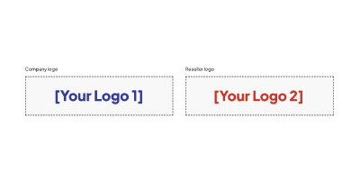 Image of a field for uploading two logos