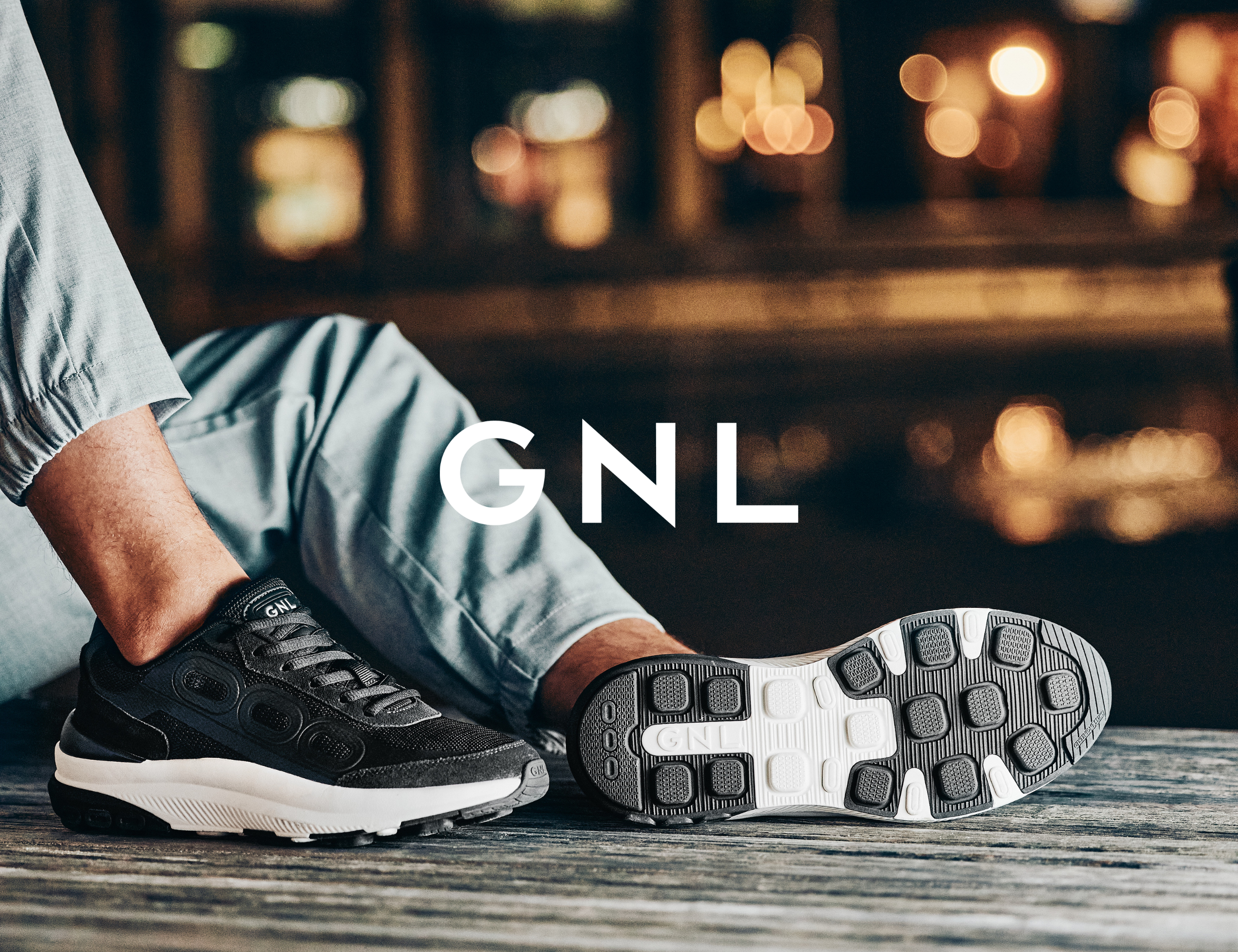 Löpskor från GNL – klickbar bild med logotyp.
