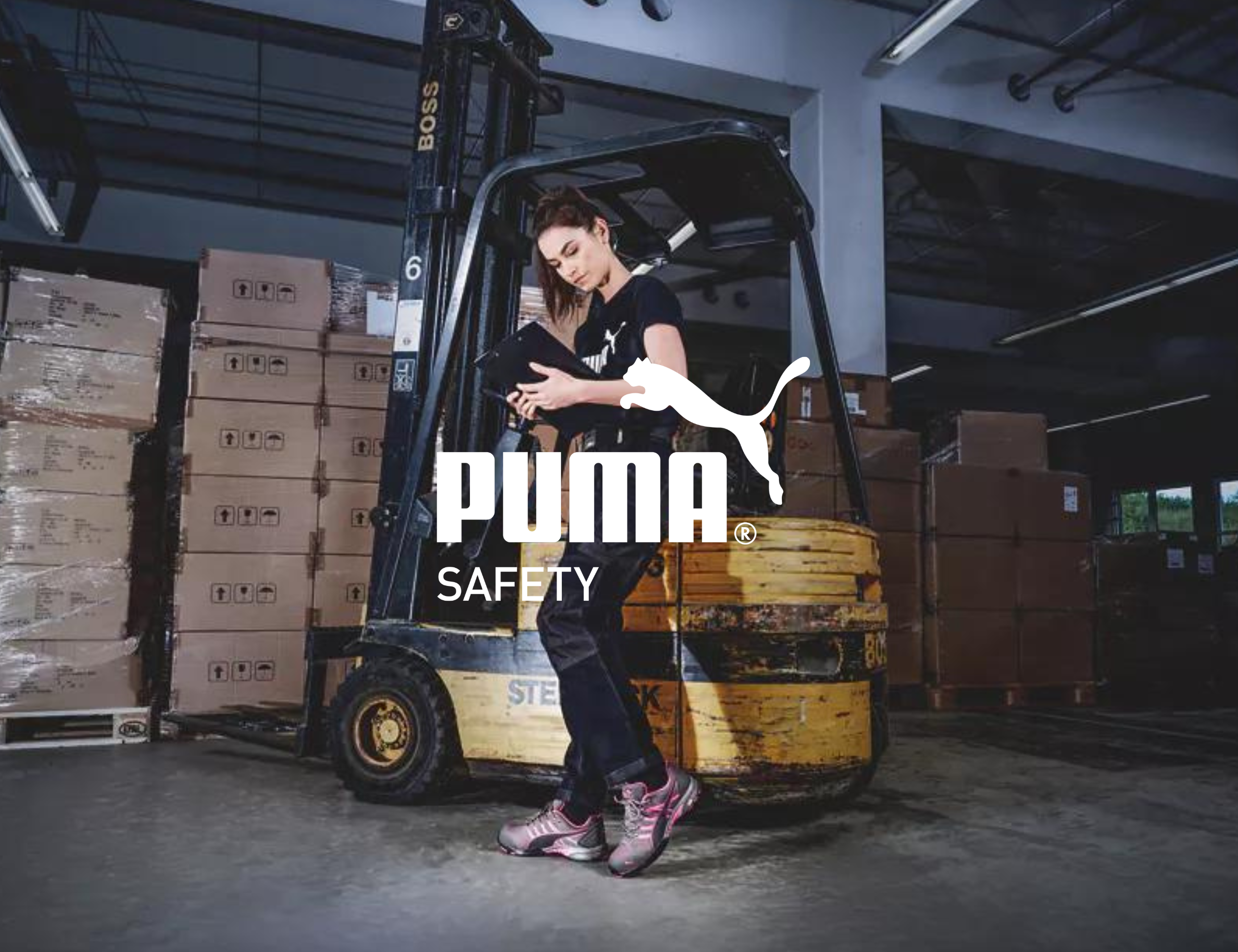 Säkerhetsskor från Puma Safety – klickbar bild med logotyp.