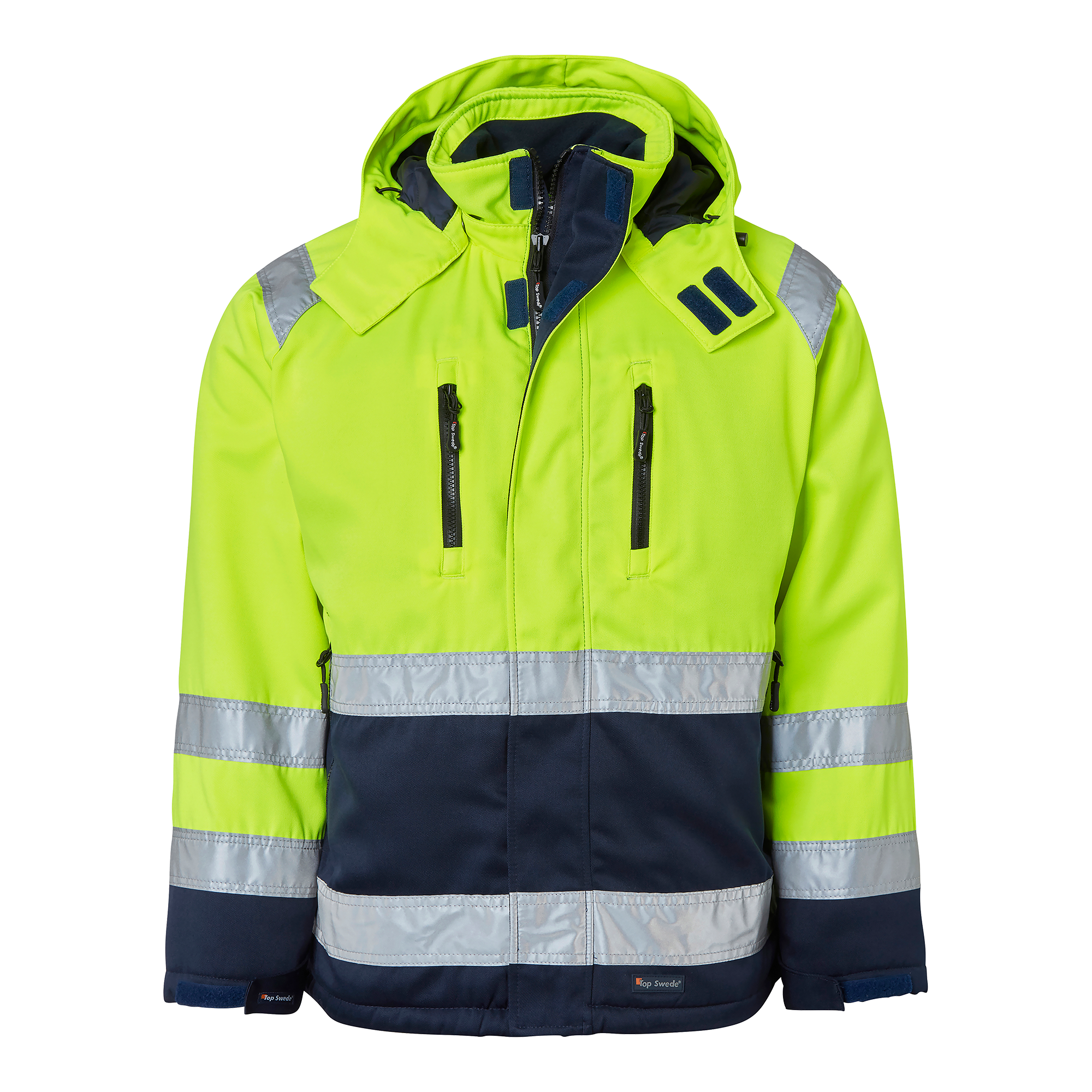 Fluorescent yellow/navy