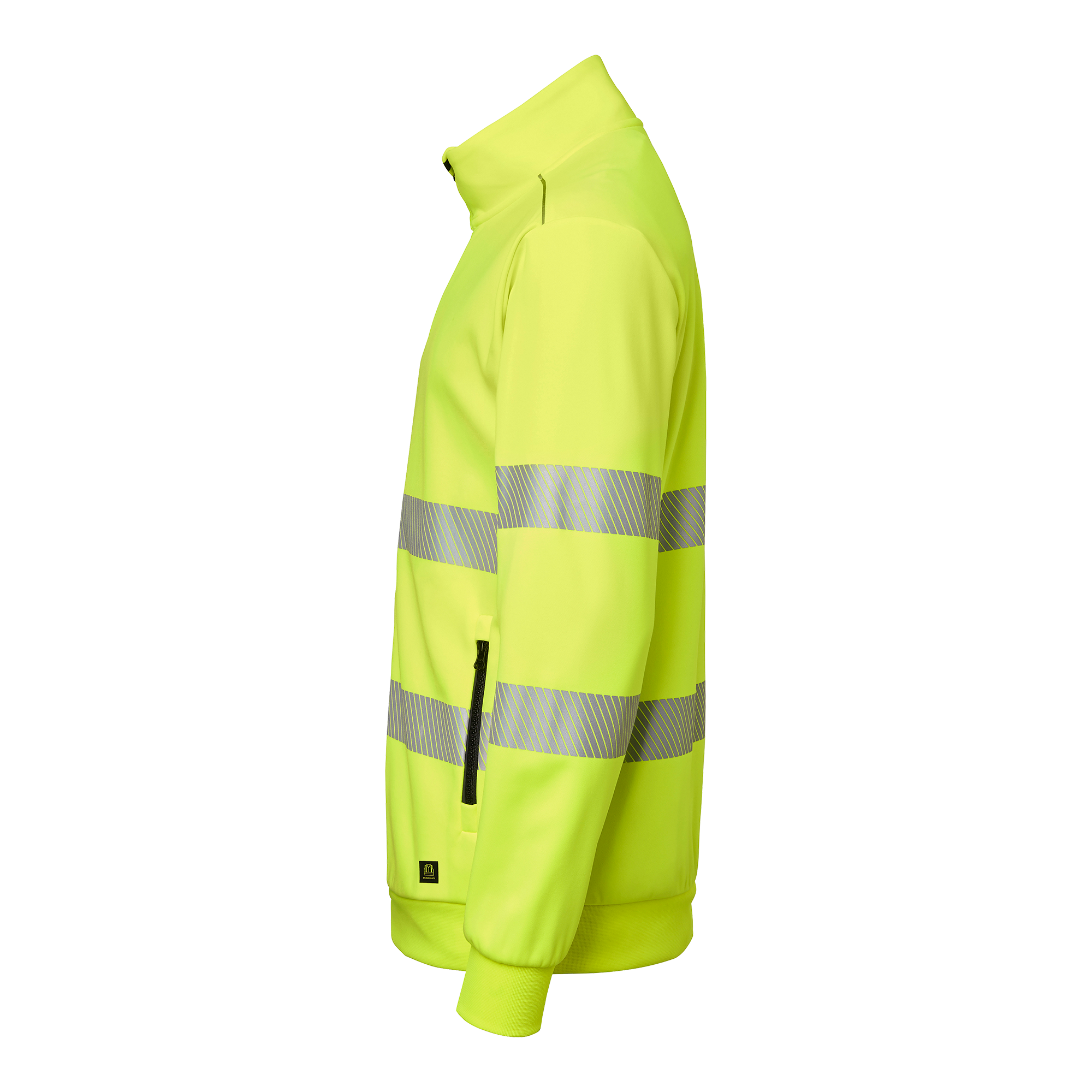 Visar bild 4 av 4 produkt 283 Sweat Fullzip Fluorescent yellow
