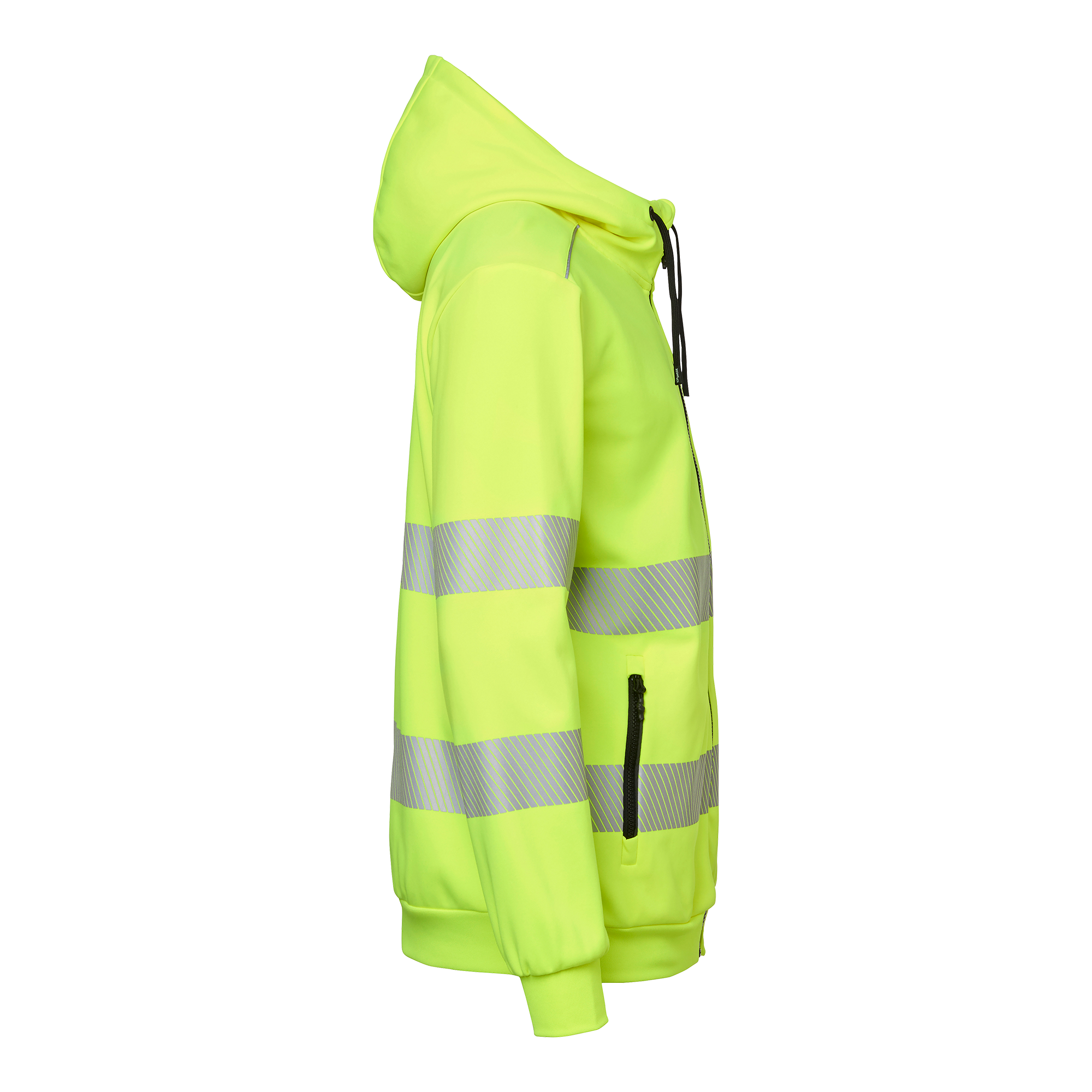Visar bild 2 av 4 produkt 284 Sweat Zip Hoodie Fluorescent yellow