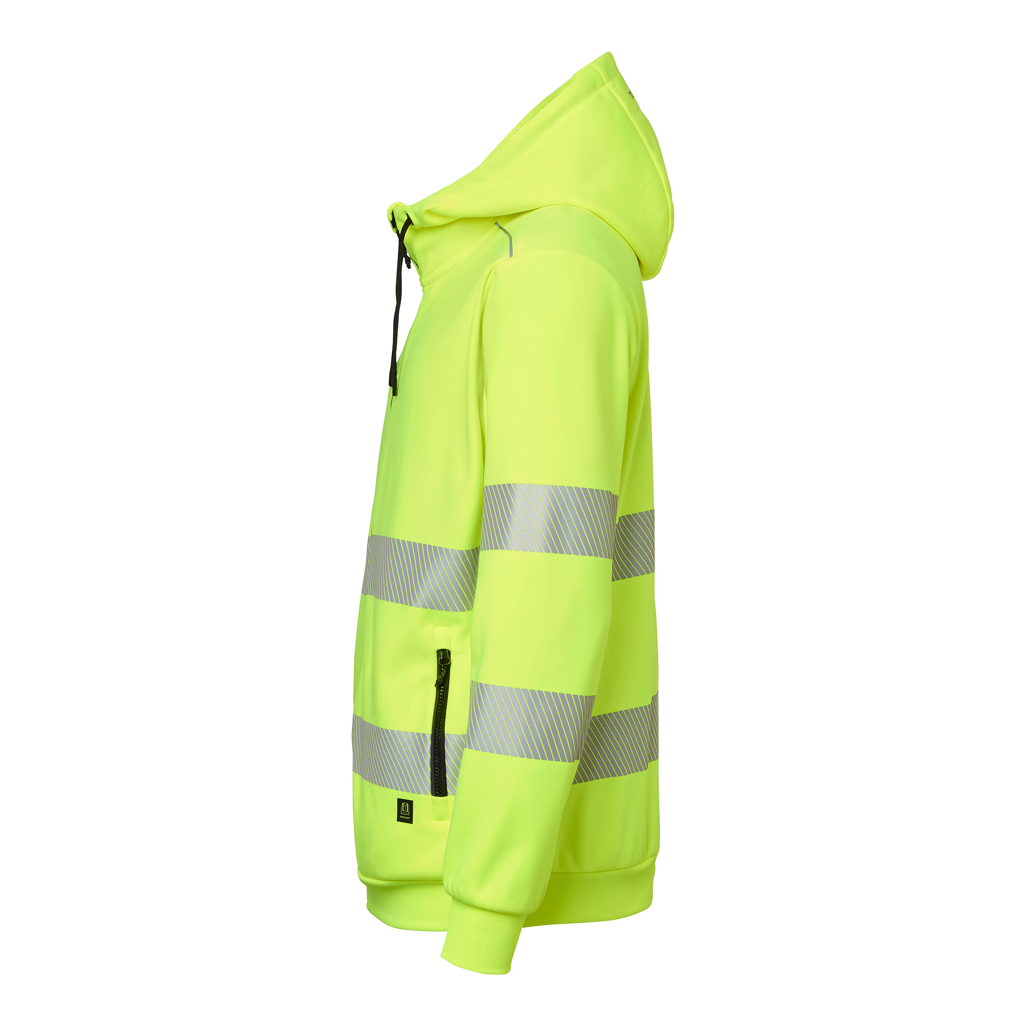 Visar bild 4 av 4 produkt 284 Sweat Zip Hoodie Fluorescent yellow