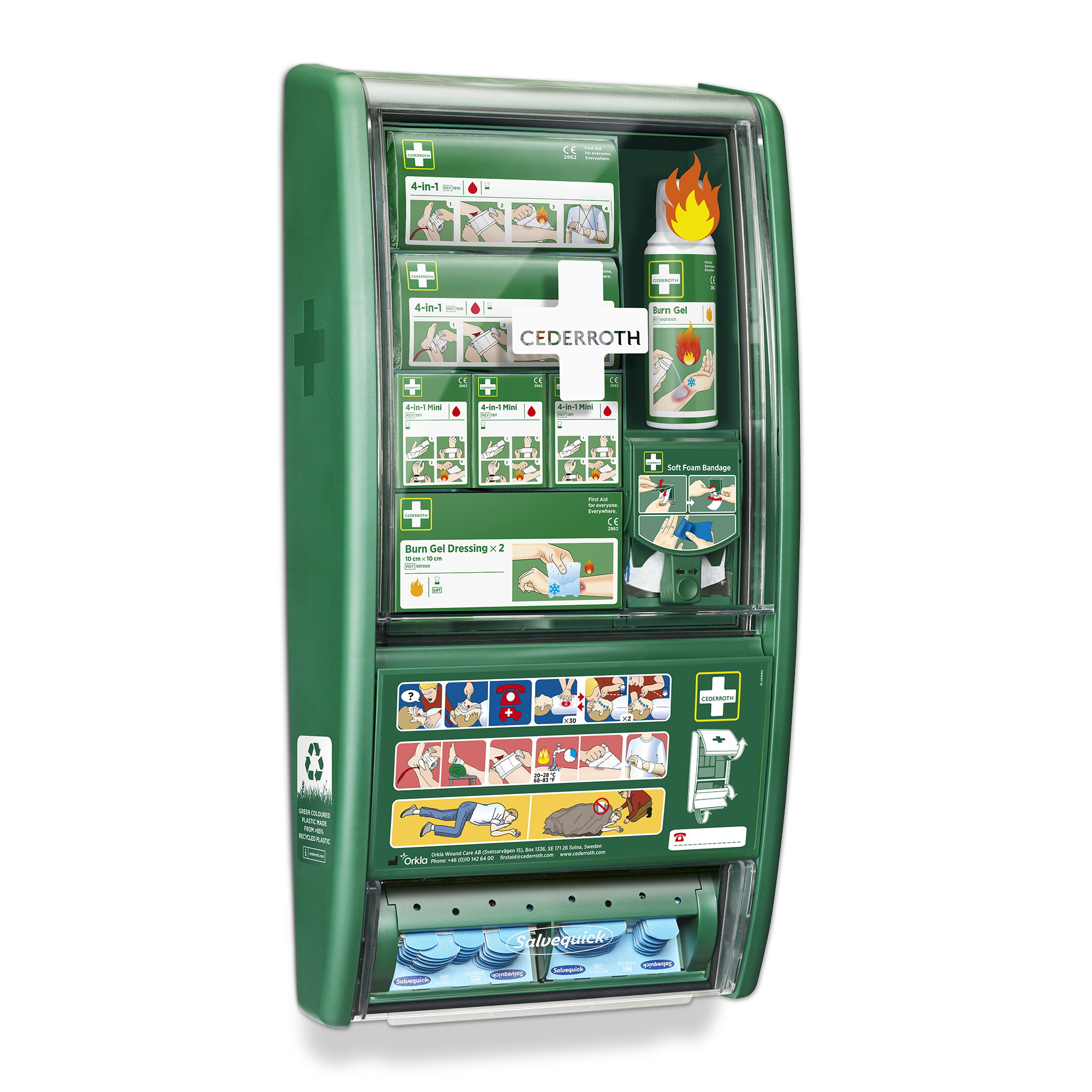 Showing image 4 of 9 product Detectable Plasters First Aid & Burn Station Blue