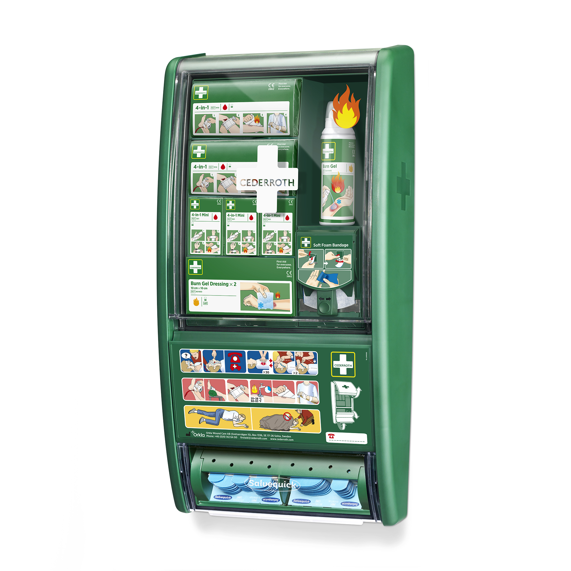 Showing image 9 of 9 product Detectable Plasters First Aid & Burn Station Blue