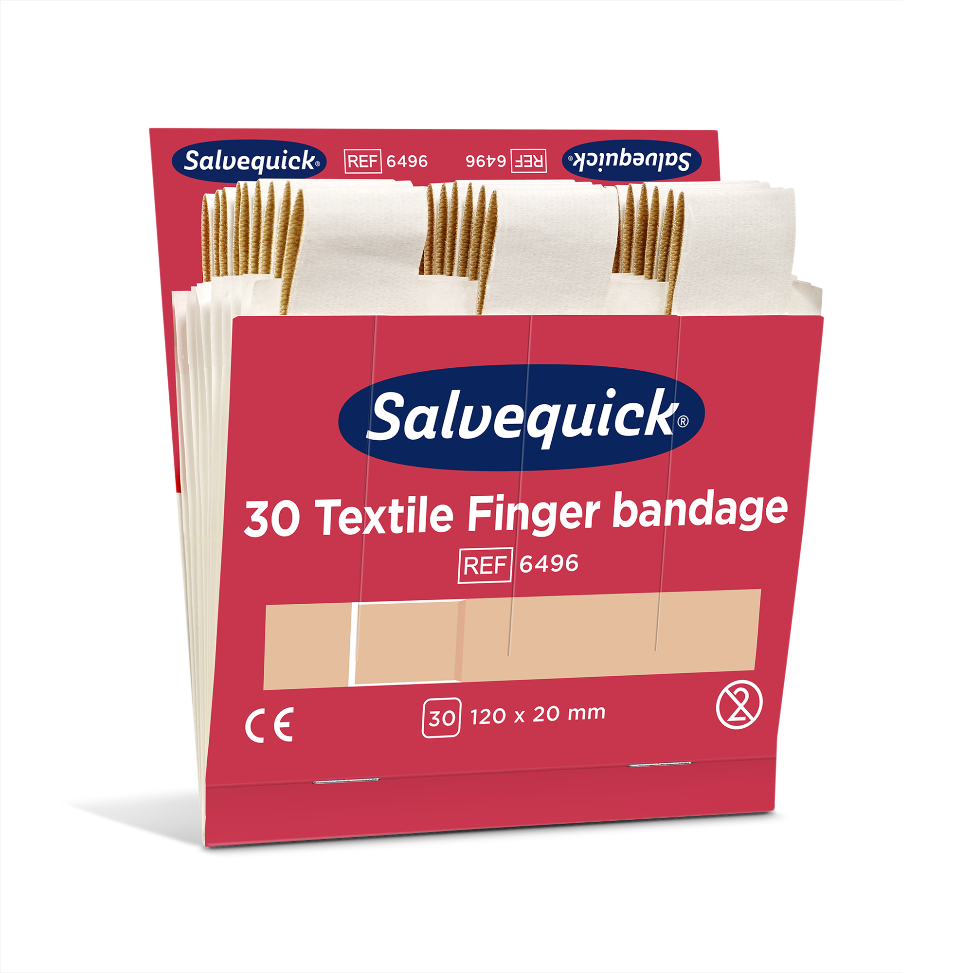 Showing image 2 of 3 product Textile Finger Bandage 6 Refill Beige