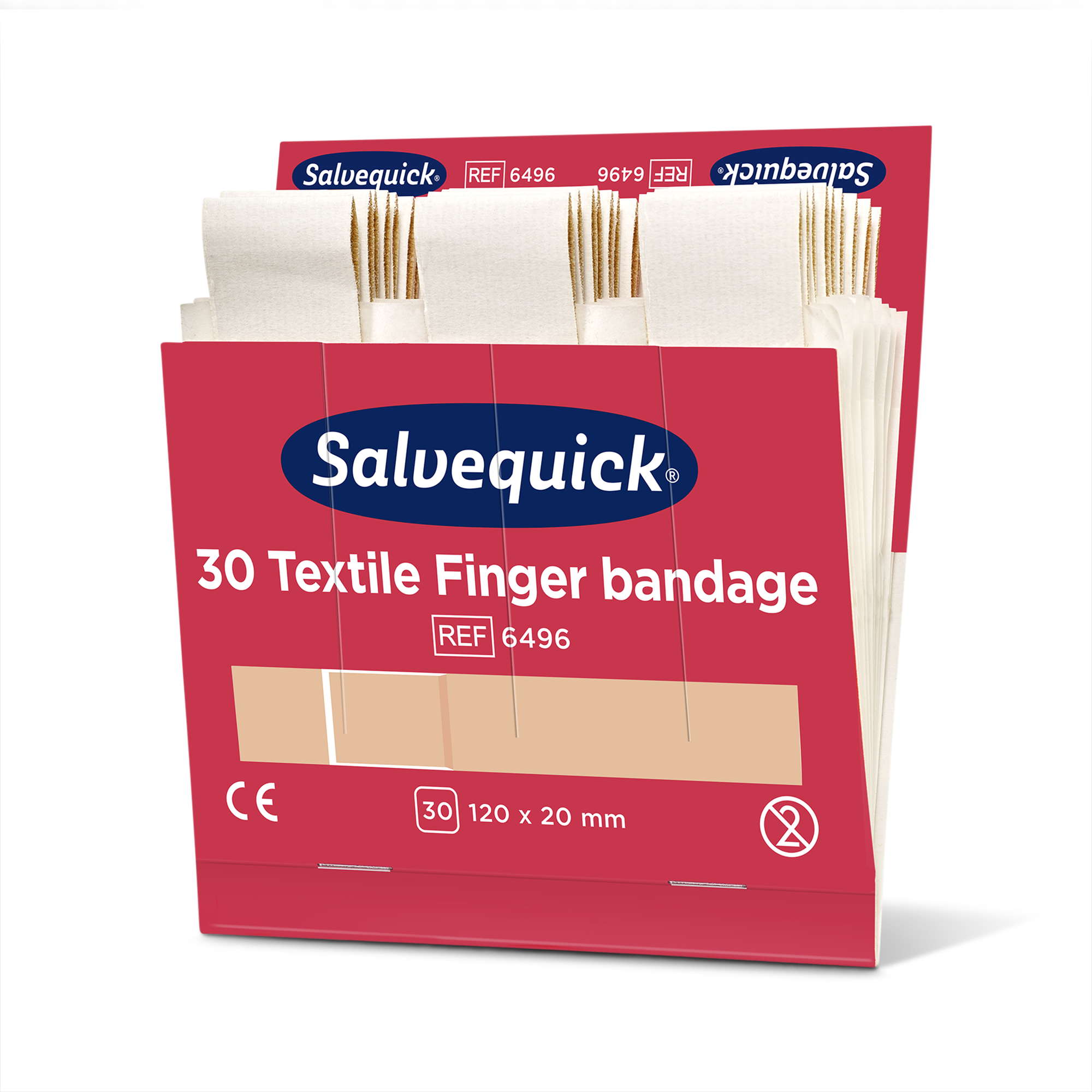 Showing image 3 of 3 product Textile Finger Bandage 6 Refill Beige