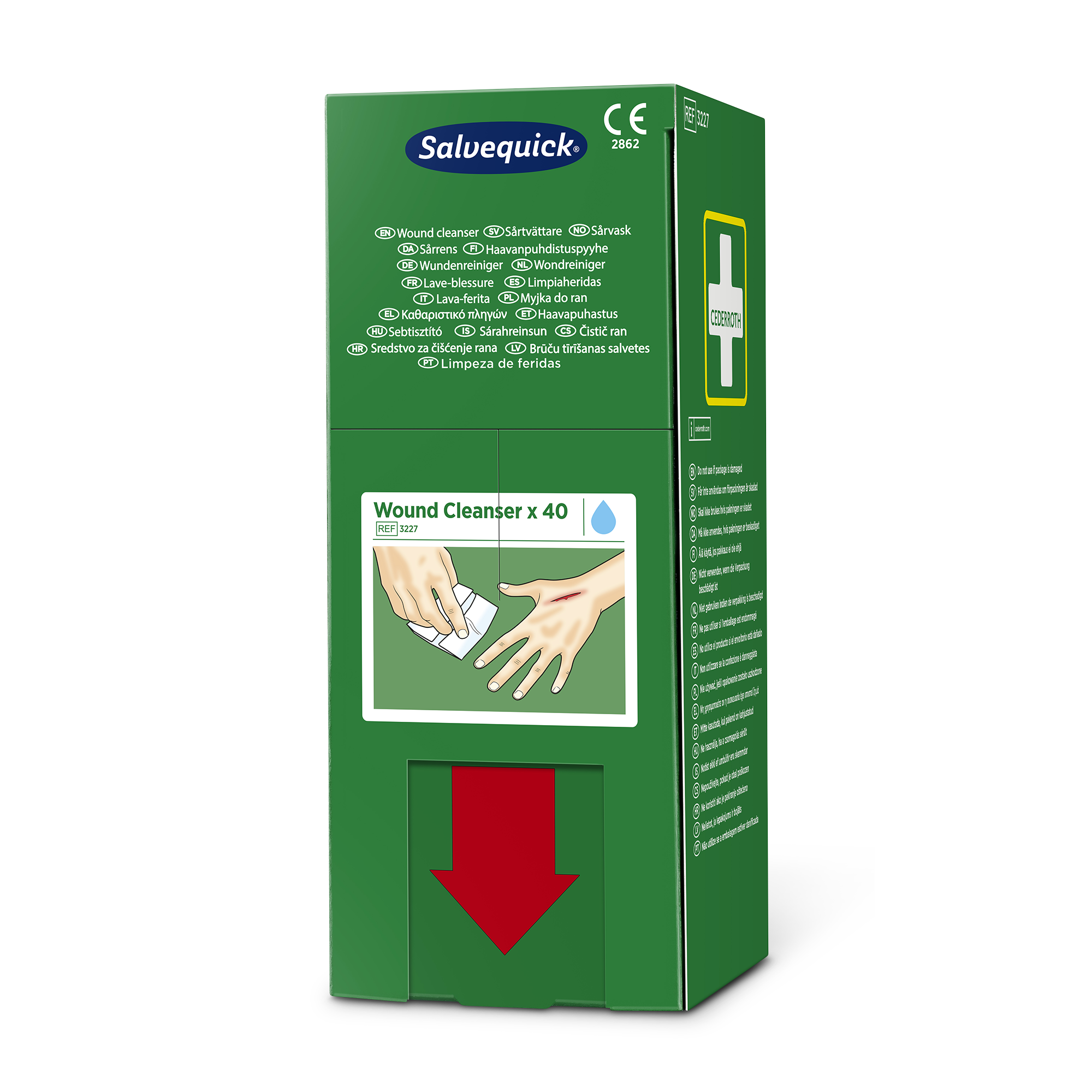 Showing image 3 of 4 product Wound Cleanser 40 pcs Refill Green