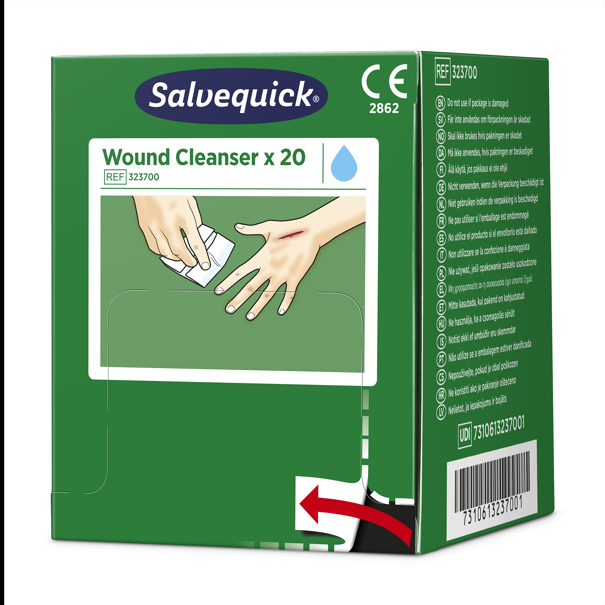 Showing image 3 of 4 product Wound Cleanser 20 pcs Refill Green