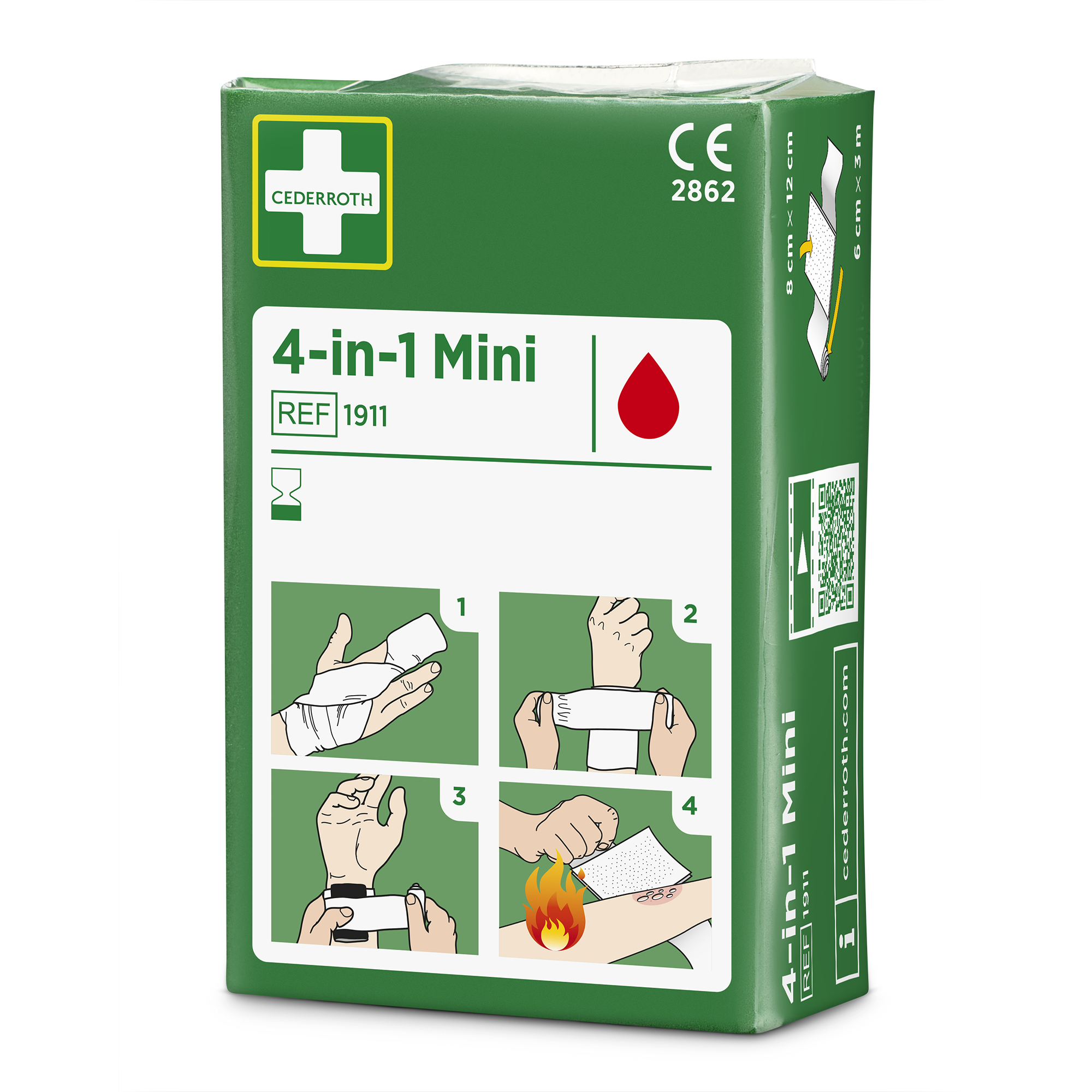 Showing image 3 of 3 product 4-IN-1 Mini Bloodstopper Refill Green