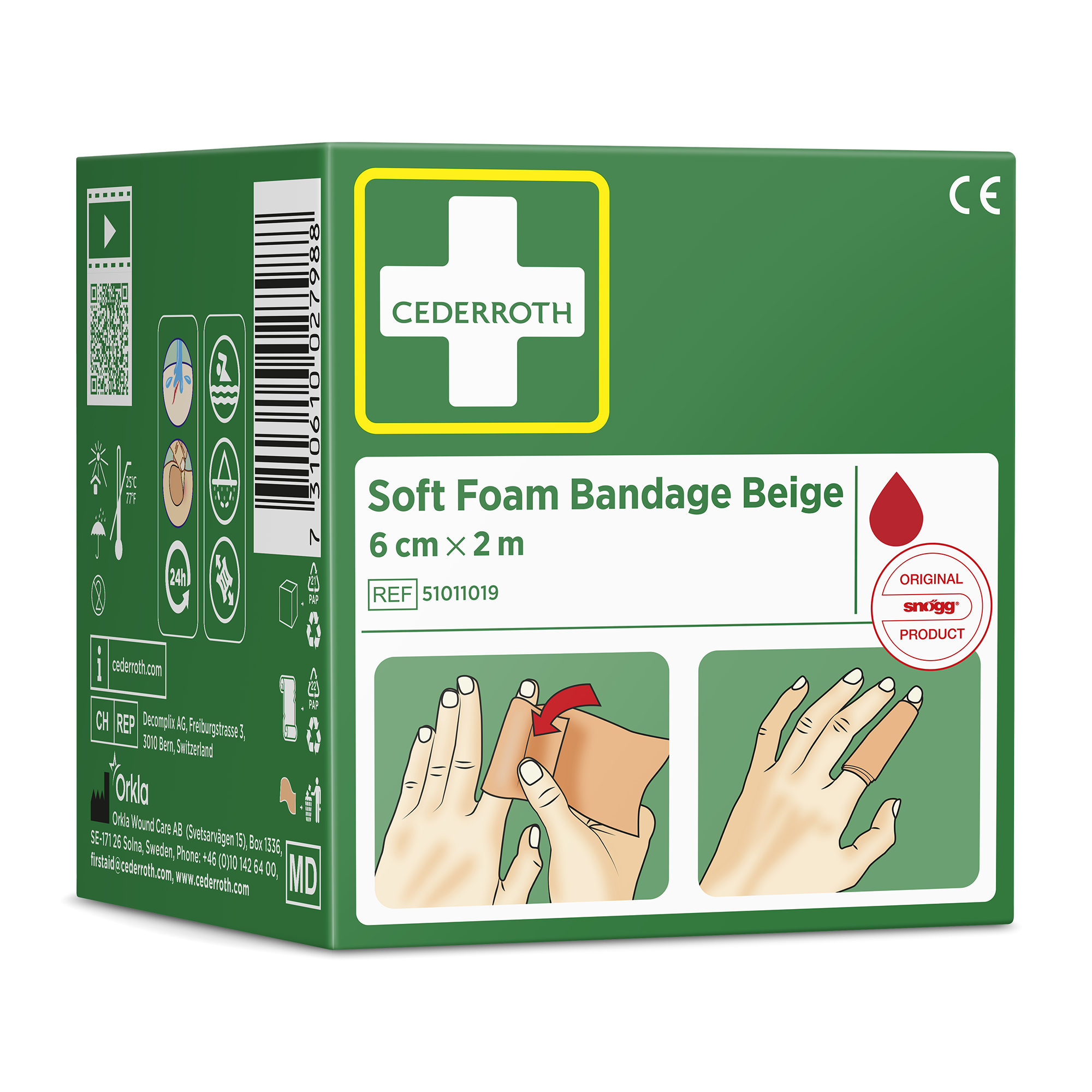 Showing image 2 of 4 product Soft Foam Bandage Beige