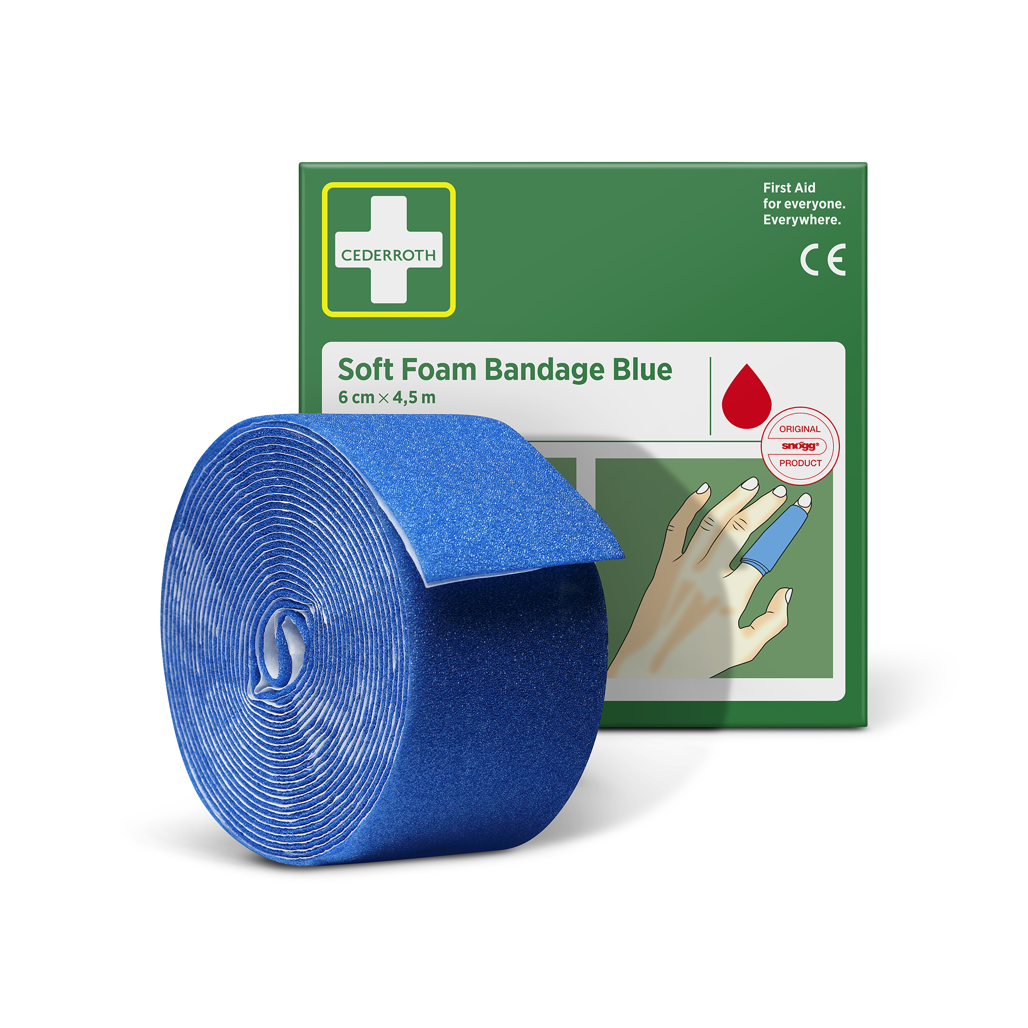 Showing image 4 of 4 product Food Handling Soft Foam Bandage Blue