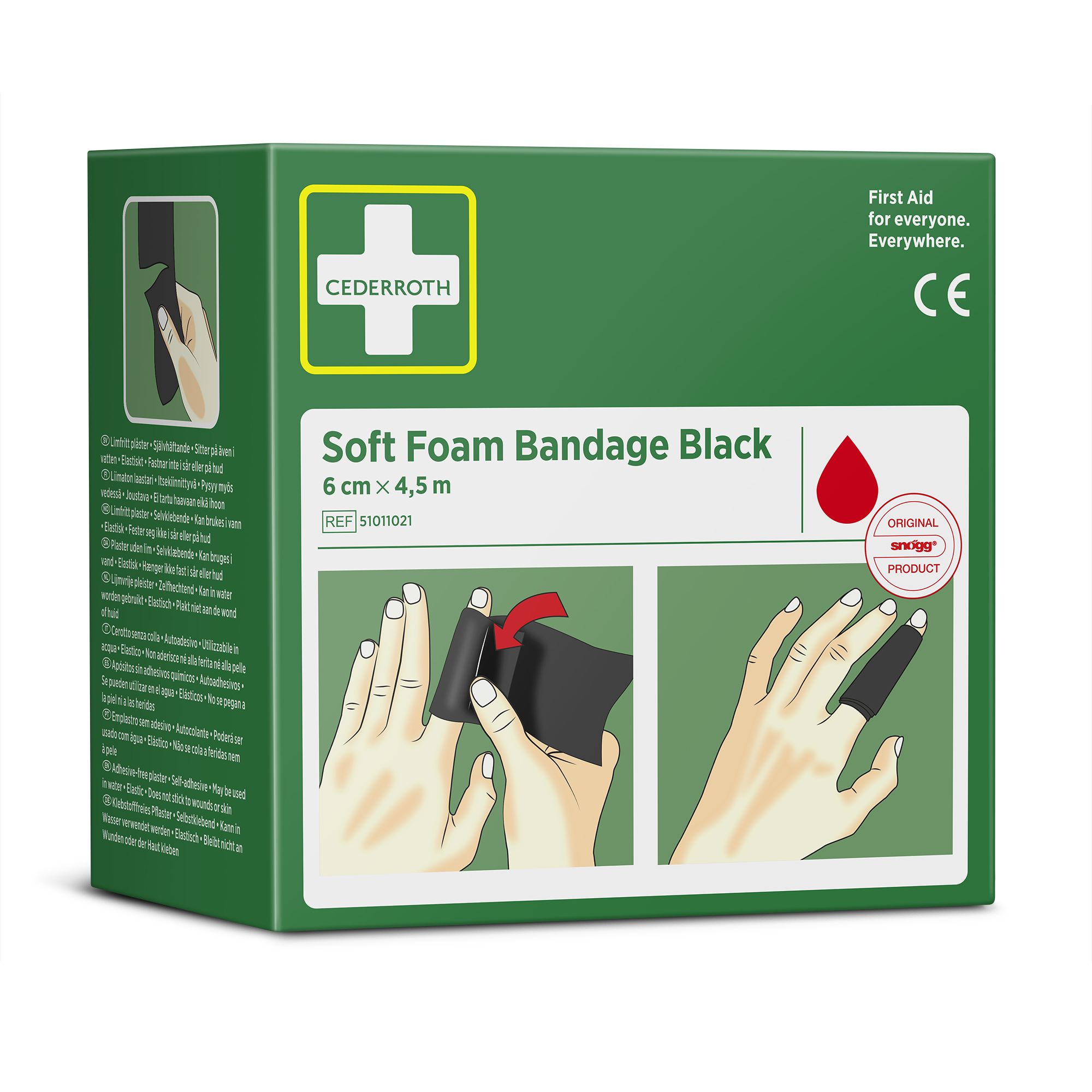 Showing image 2 of 4 product Dirty Soft Foam Bandage Black