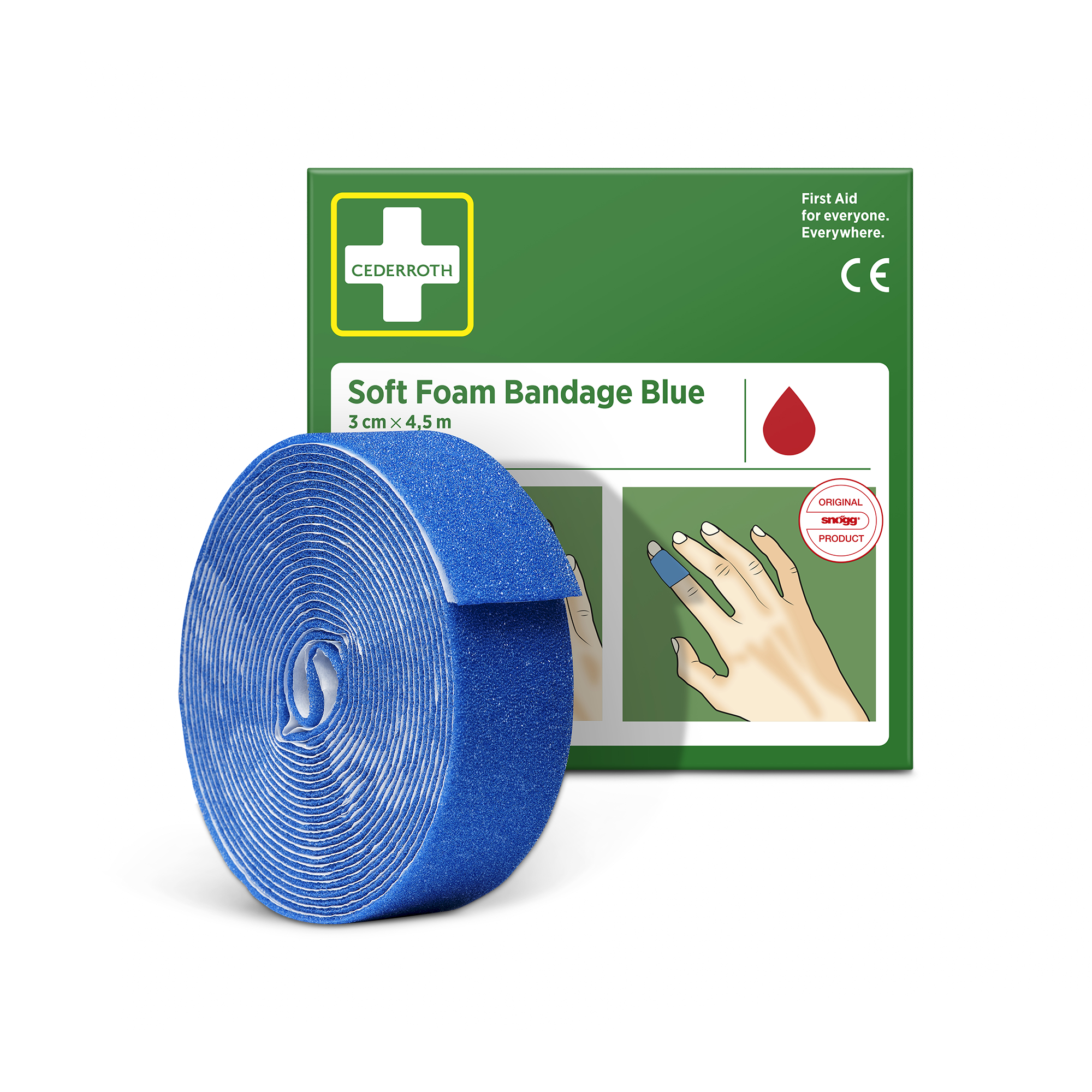 Visar bild 4 av 4 produkt Food Handling Soft Foam Bandage Blue