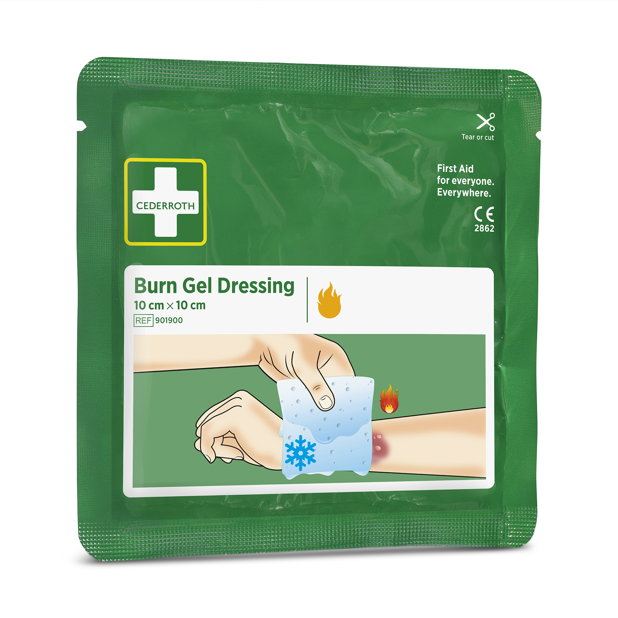 Showing image 2 of 7 product Burn Gel Dressing 2 pcs Green