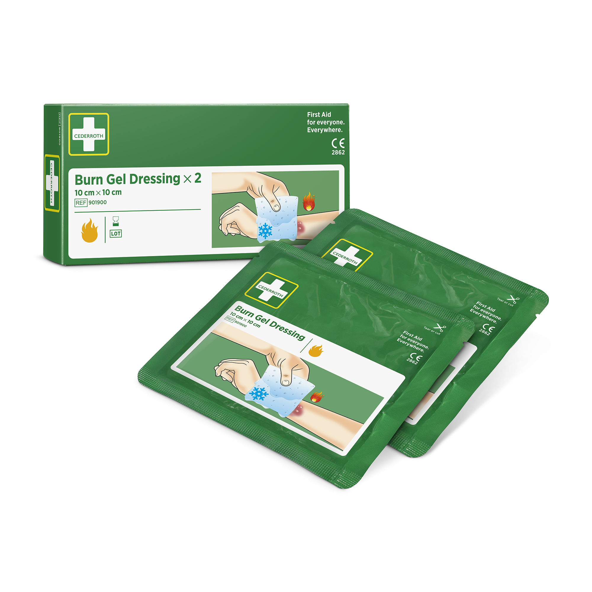 Showing image 5 of 7 product Burn Gel Dressing 2 pcs Green