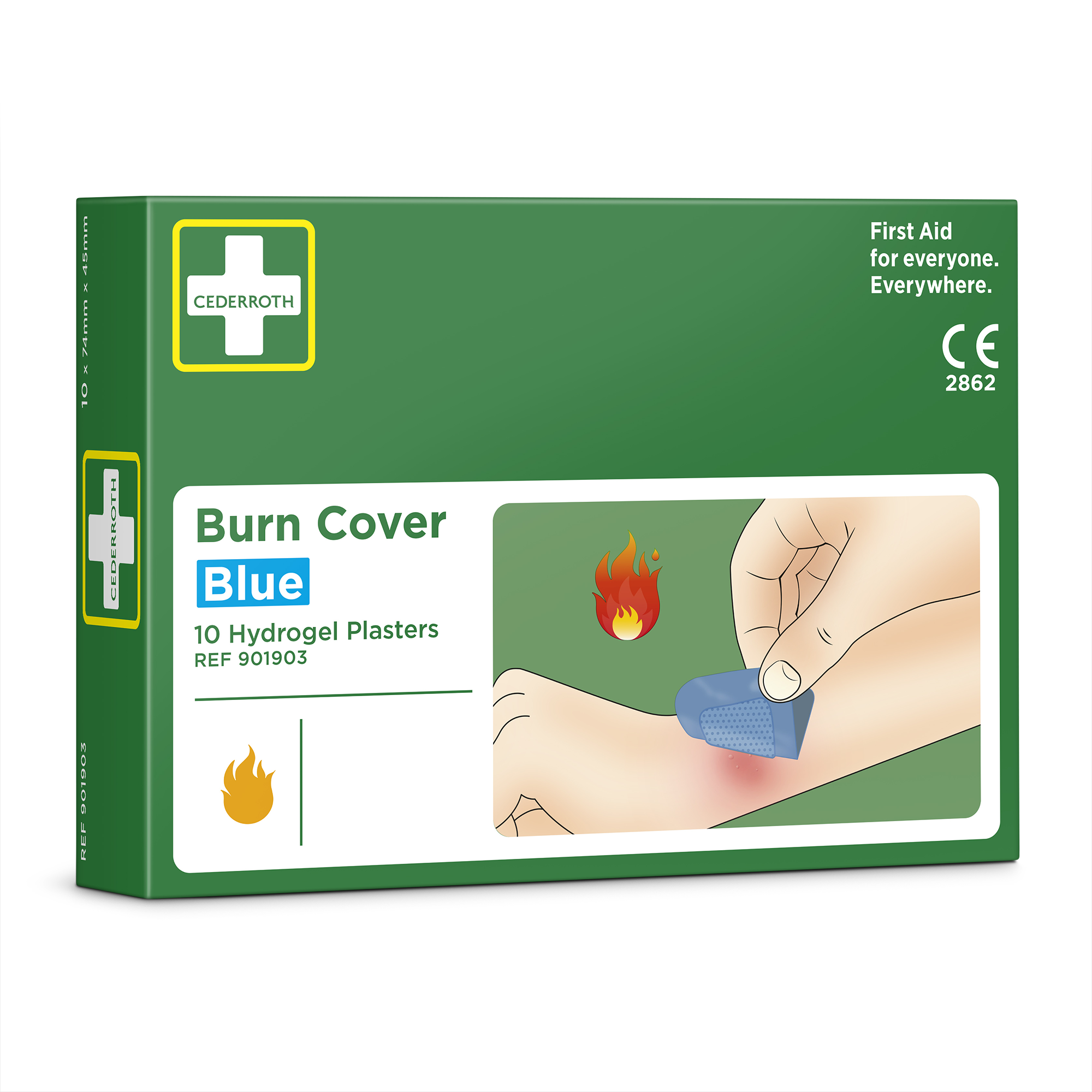 Showing image 2 of 3 product Burn Cover Hydrogel Plasters Blue
