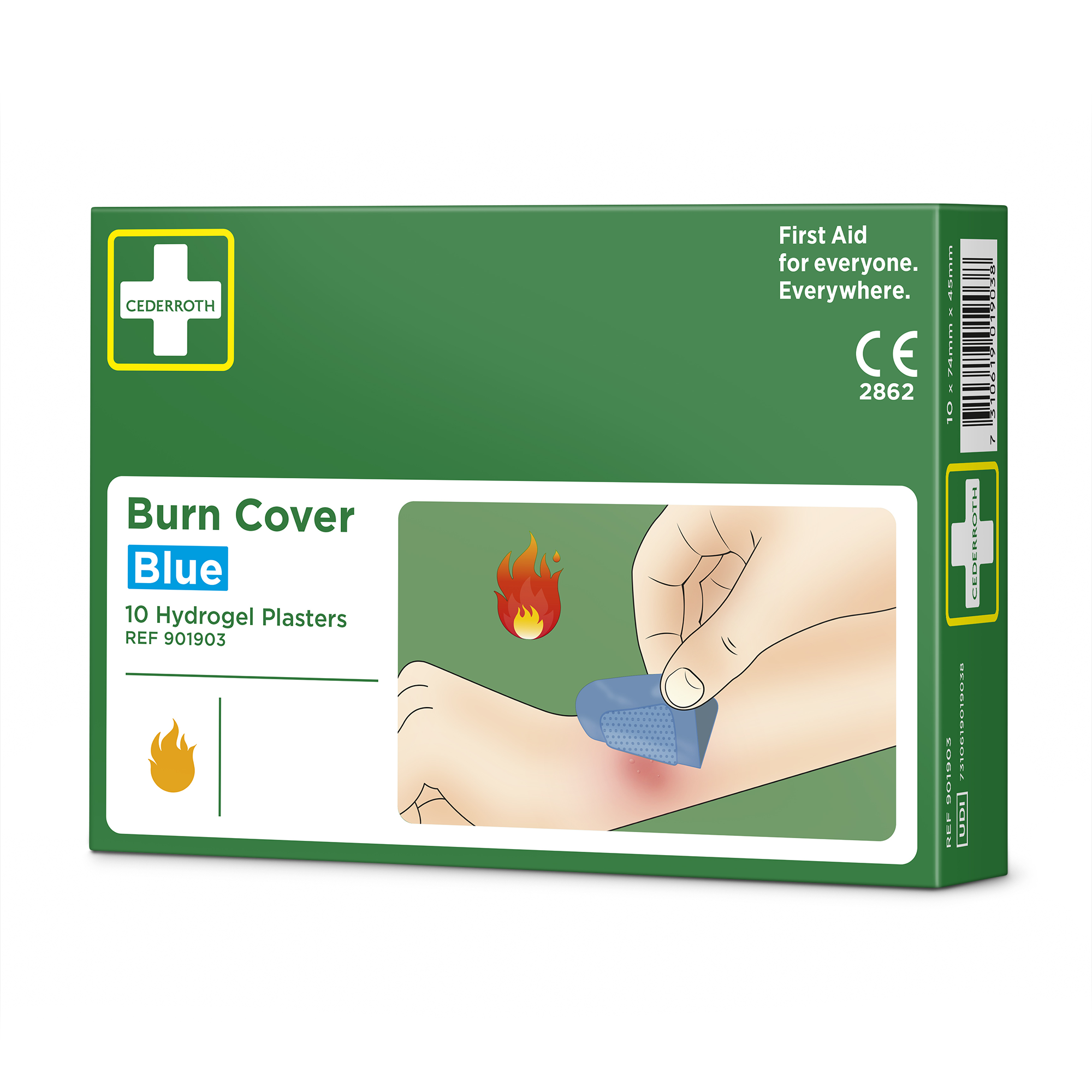 Showing image 3 of 3 product Burn Cover Hydrogel Plasters Blue