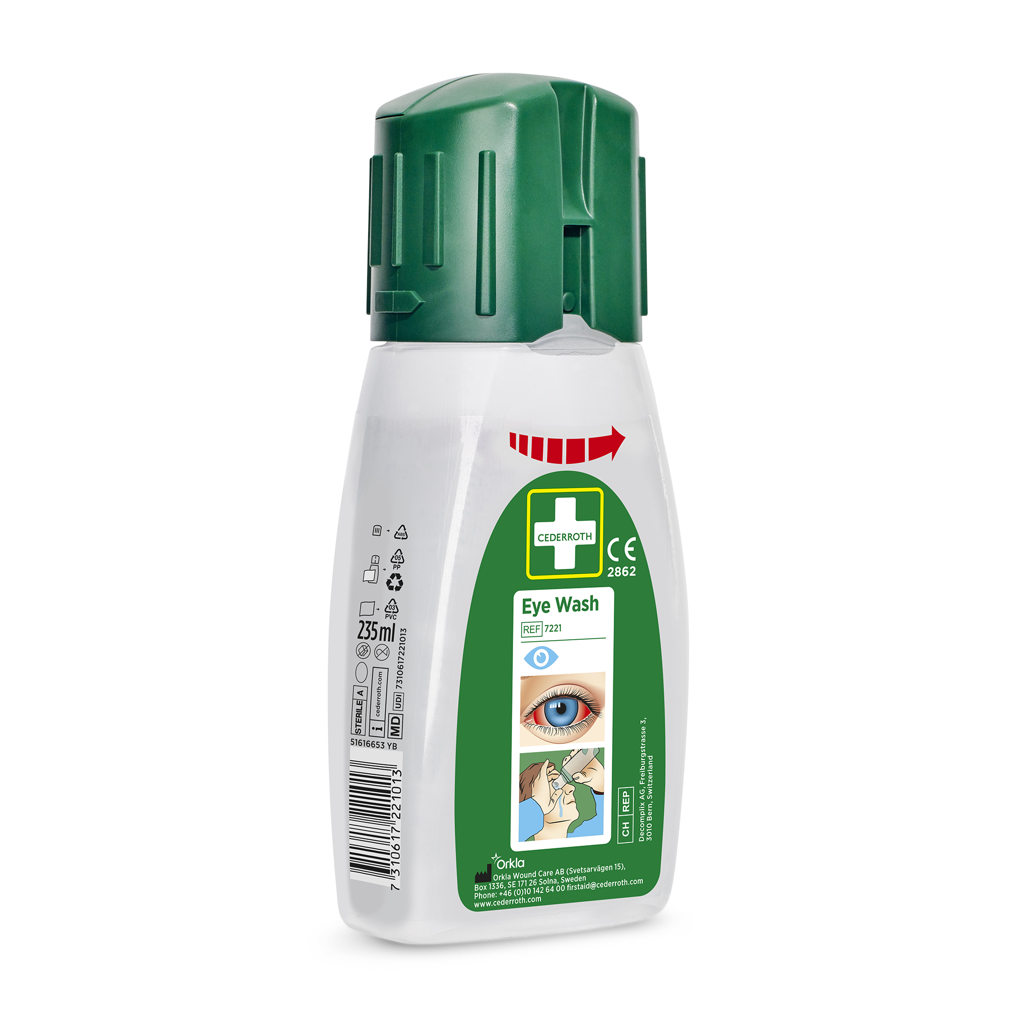 Showing image 2 of 3 product Eye Wash Pocket Green