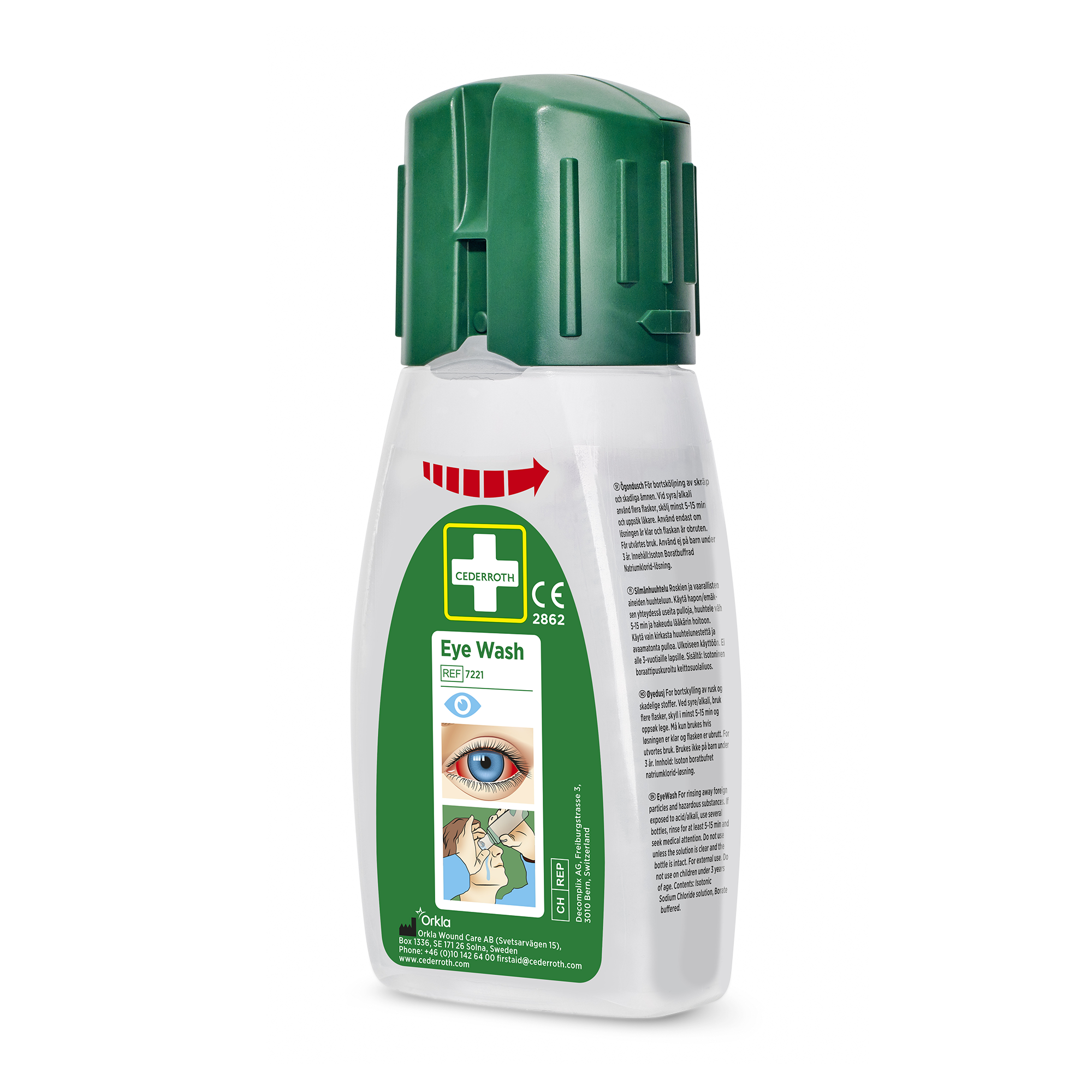 Showing image 3 of 3 product Eye Wash Pocket Green