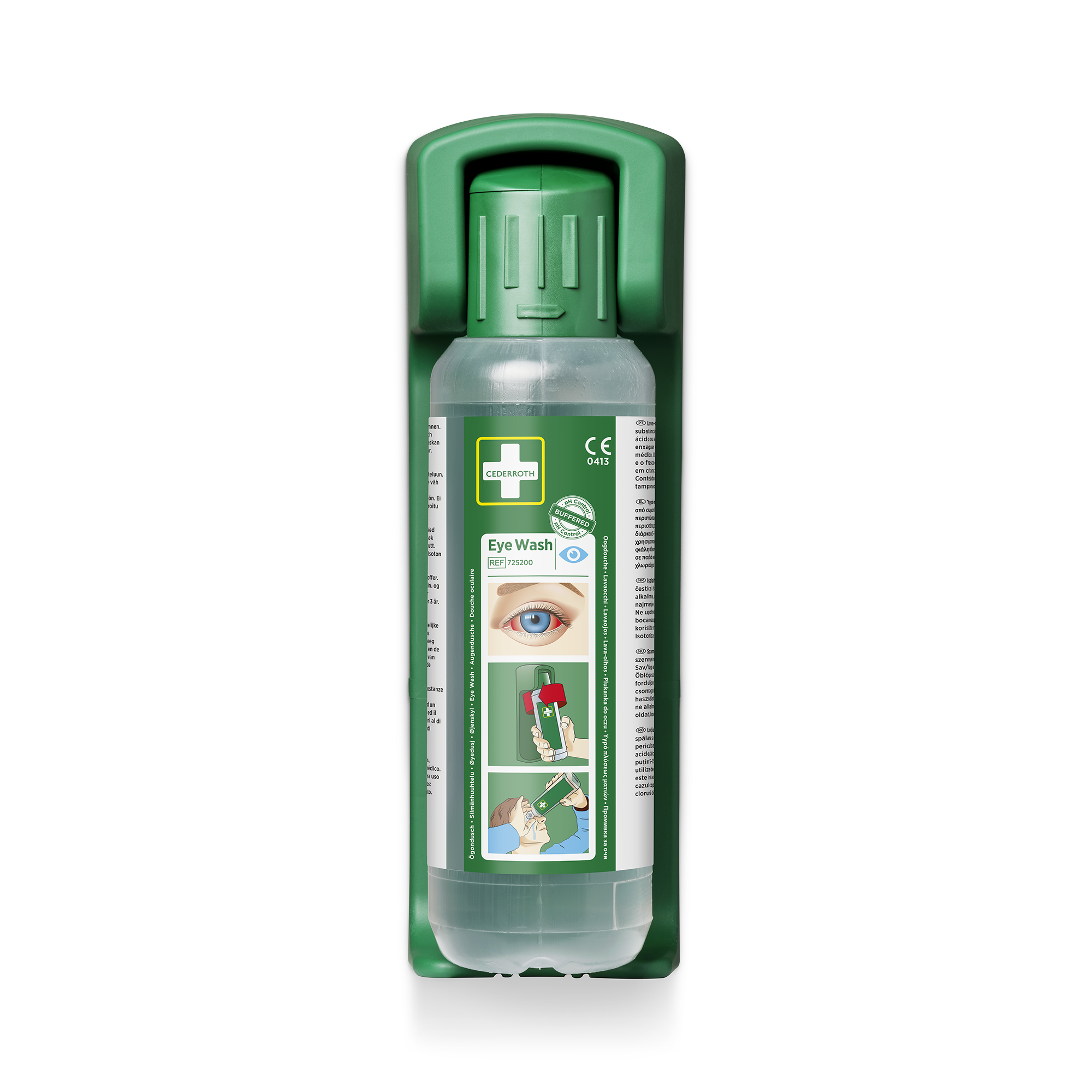 Showing image 4 of 7 product Wall Bracket for 1 Eye Wash Green