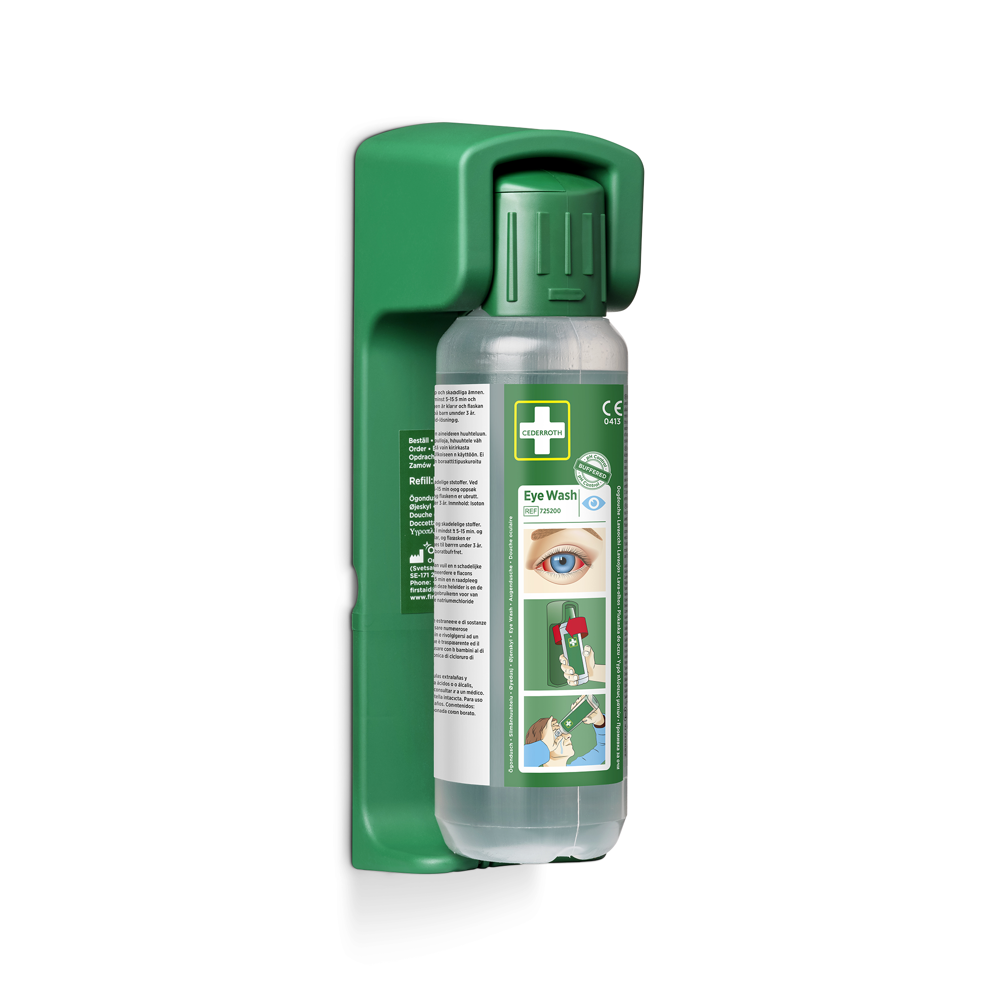 Showing image 5 of 7 product Wall Bracket for 1 Eye Wash Green