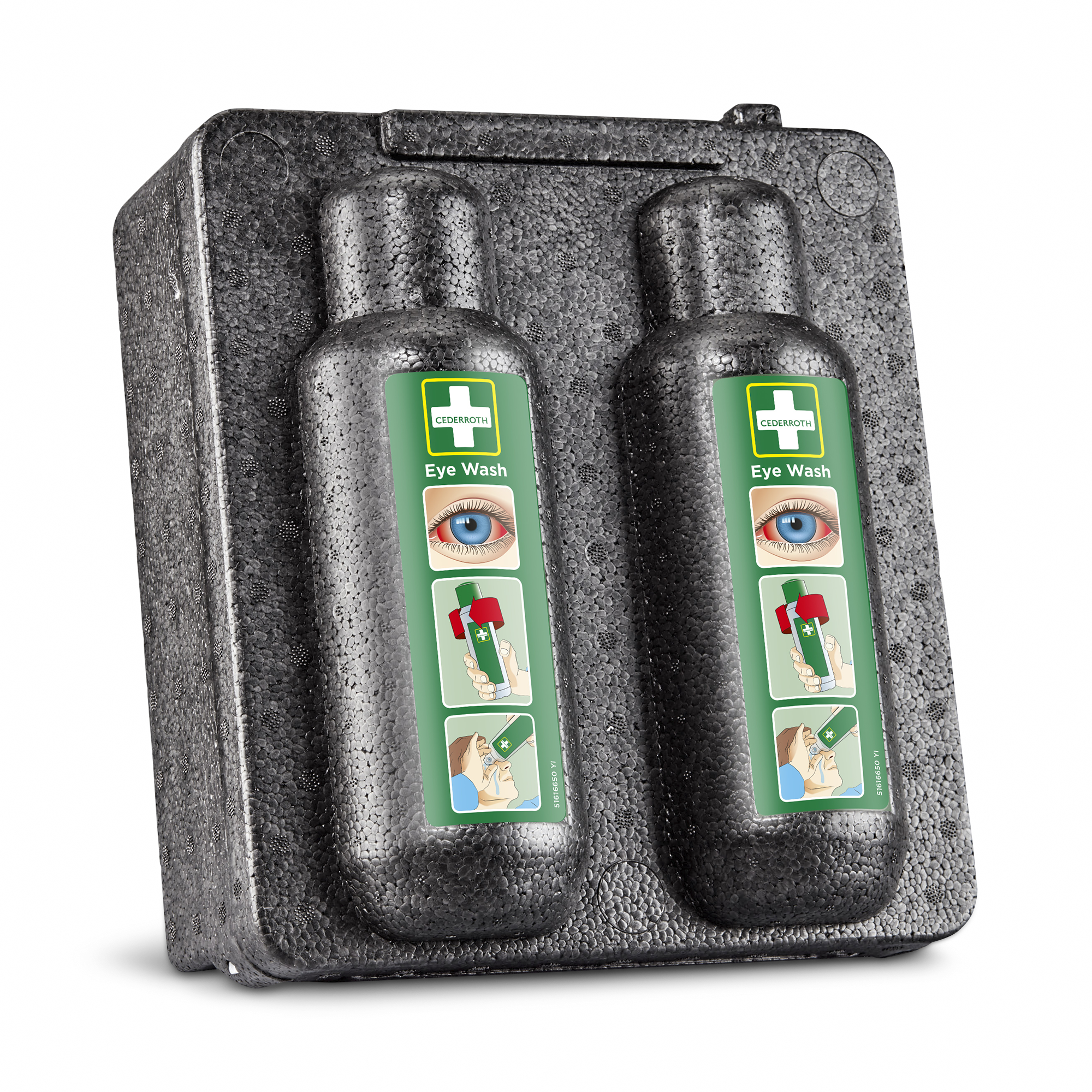 Showing image 2 of 4 product Heating Cabinet for 2 Eye Wash Black
