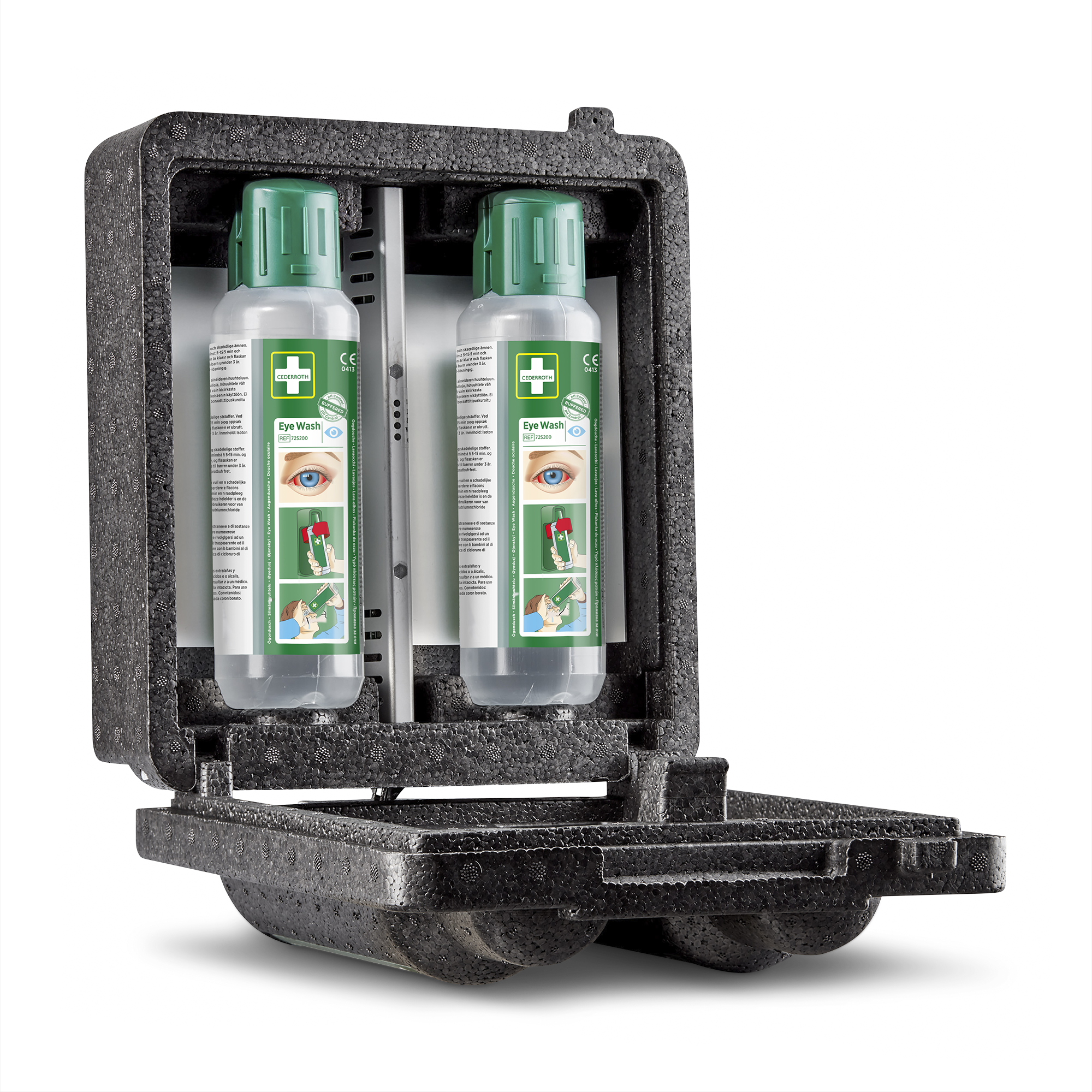 Showing image 4 of 4 product Heating Cabinet for 2 Eye Wash Black