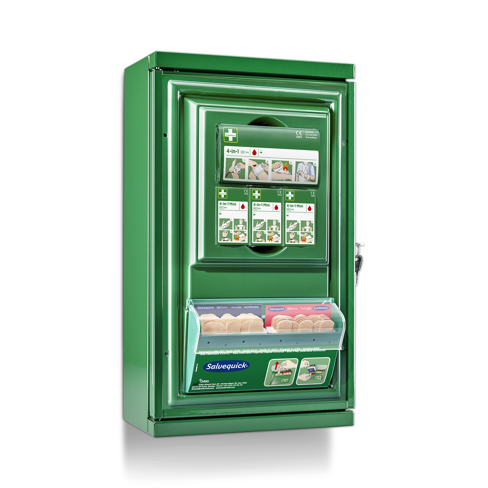 Showing image 2 of 4 product Small First Aid Cabinet Green