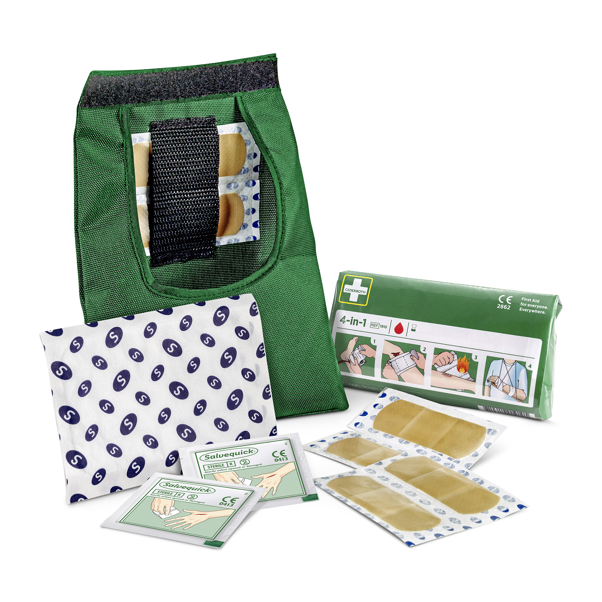 Visar bild 4 av 4 produkt Small First Aid Kit Green