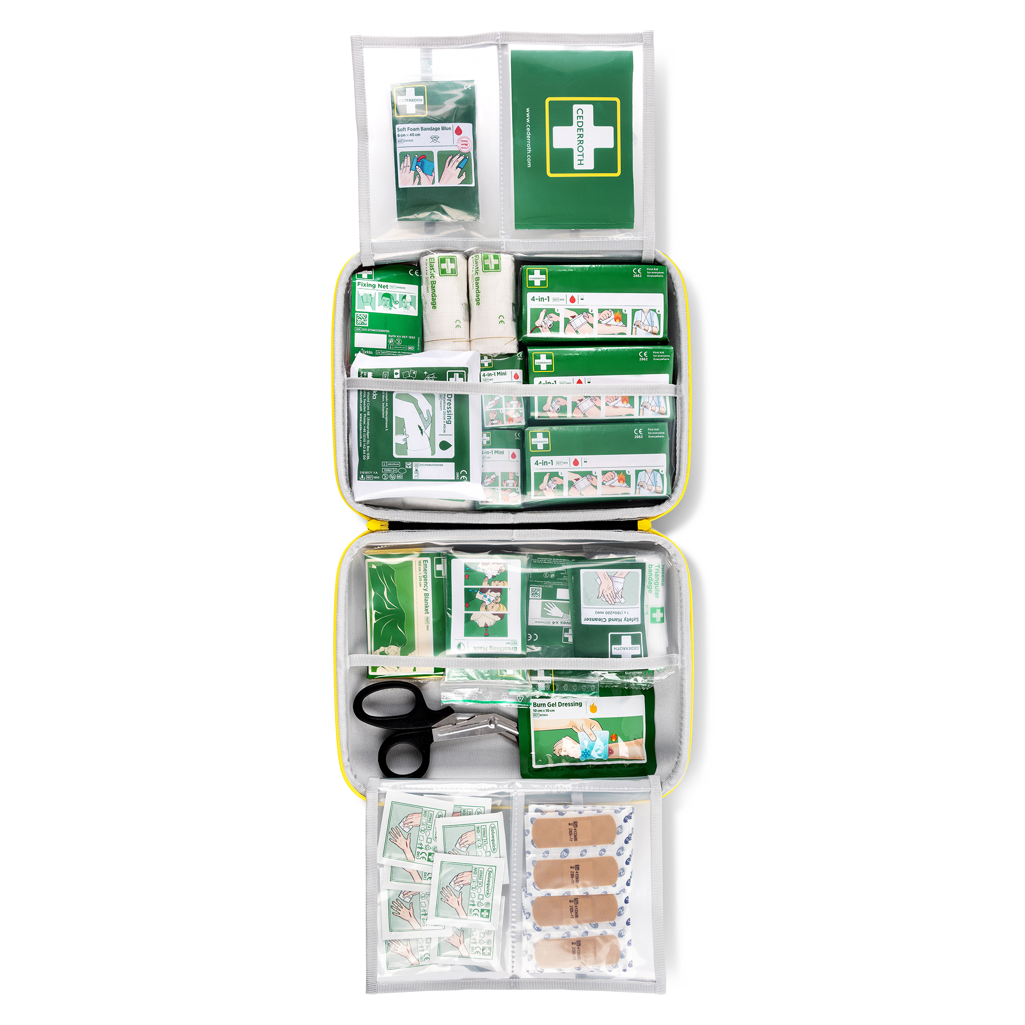 Visar bild 4 av 4 produkt Large First Aid Kit Green