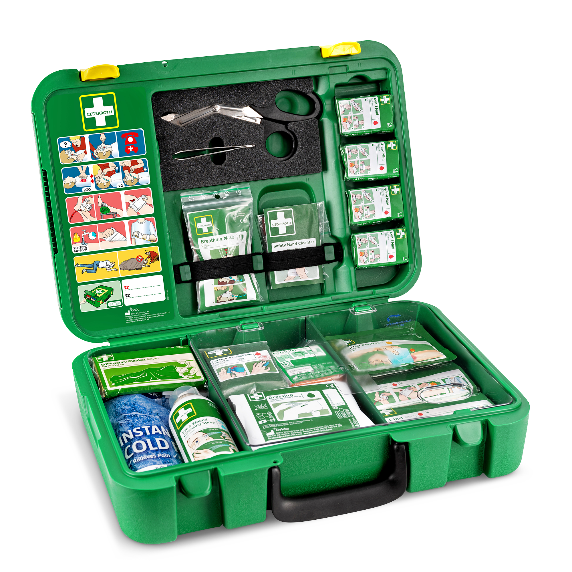 Visar bild 4 av 6 produkt X-Large First Aid Kit Green