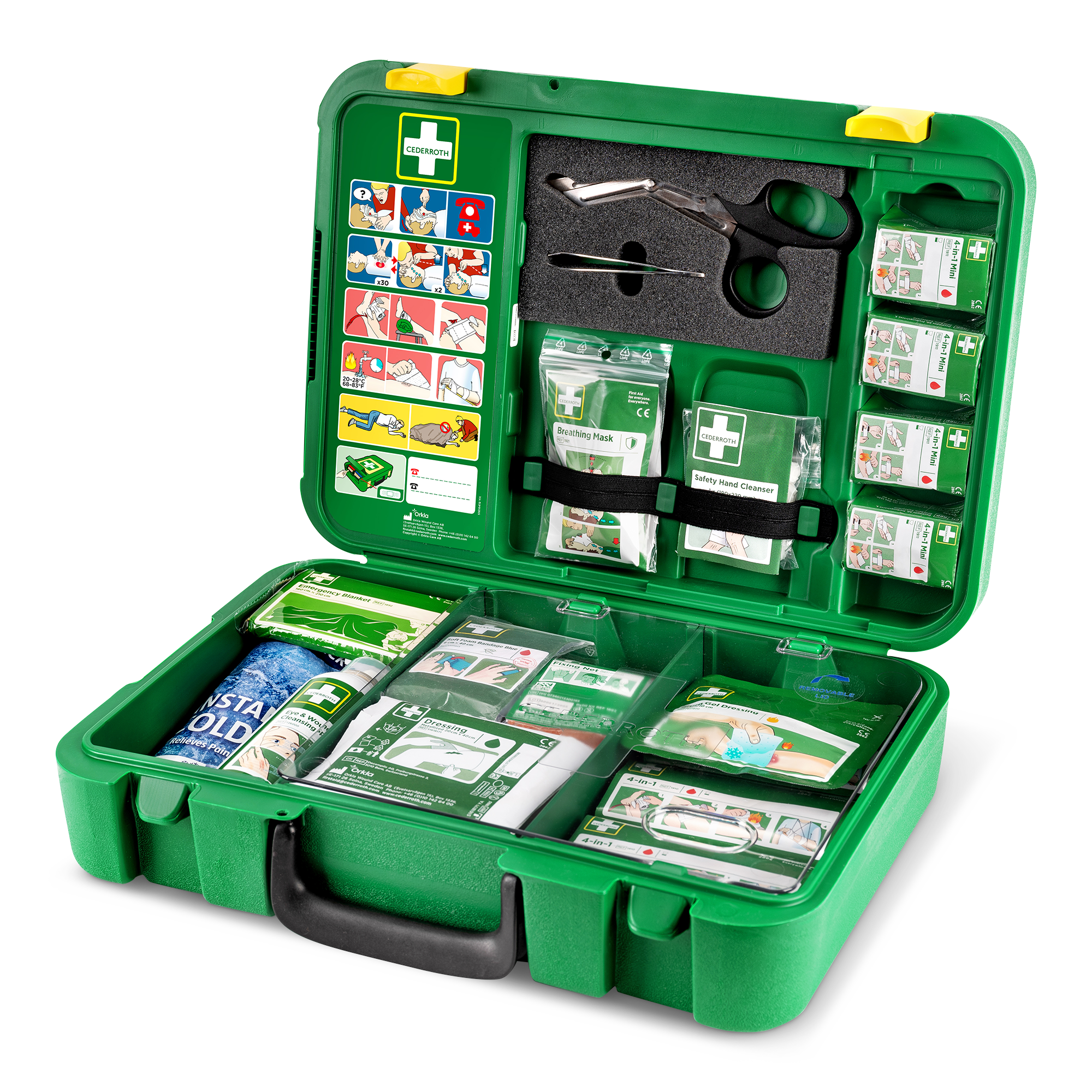 Visar bild 5 av 6 produkt X-Large First Aid Kit Green