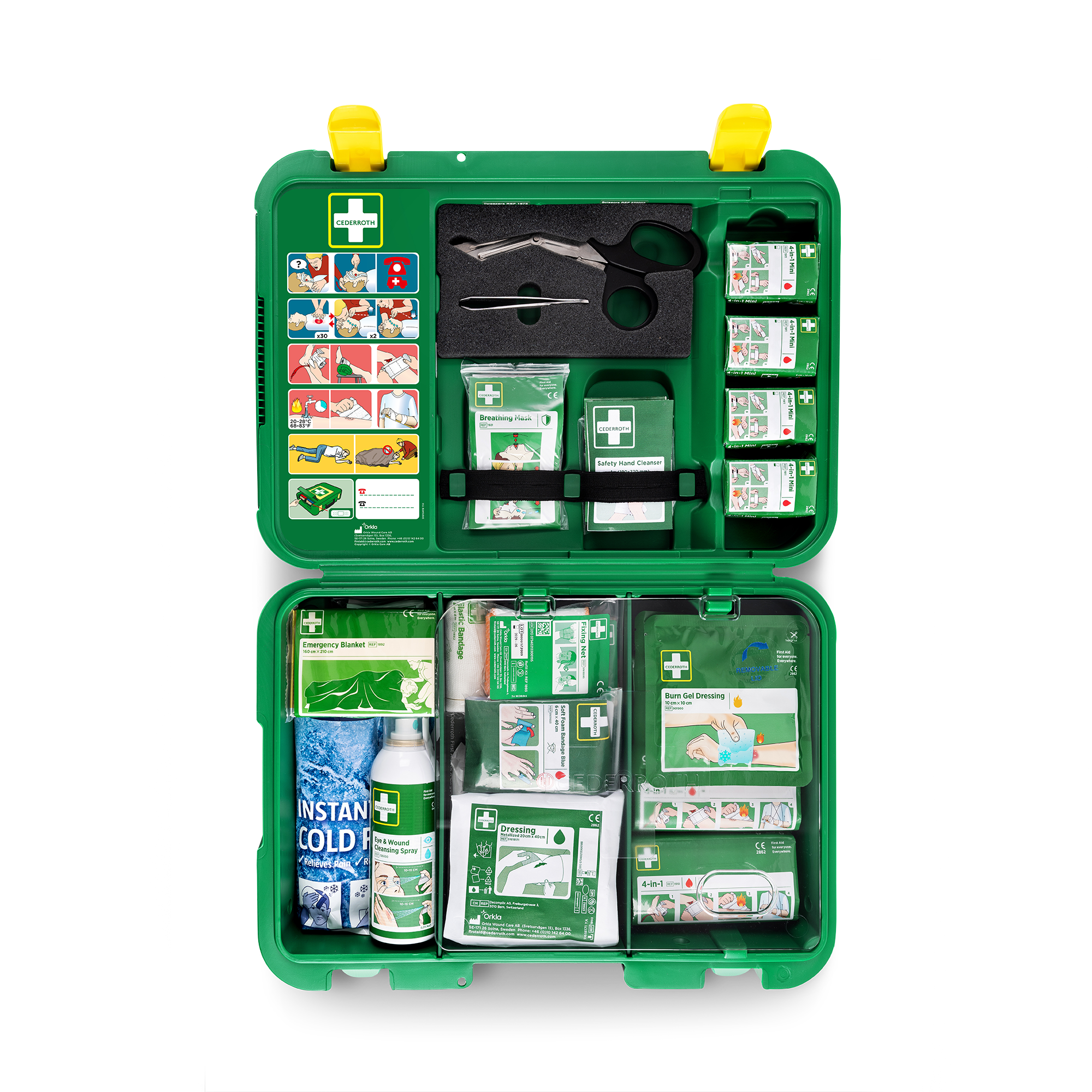 Visar bild 6 av 6 produkt X-Large First Aid Kit Green