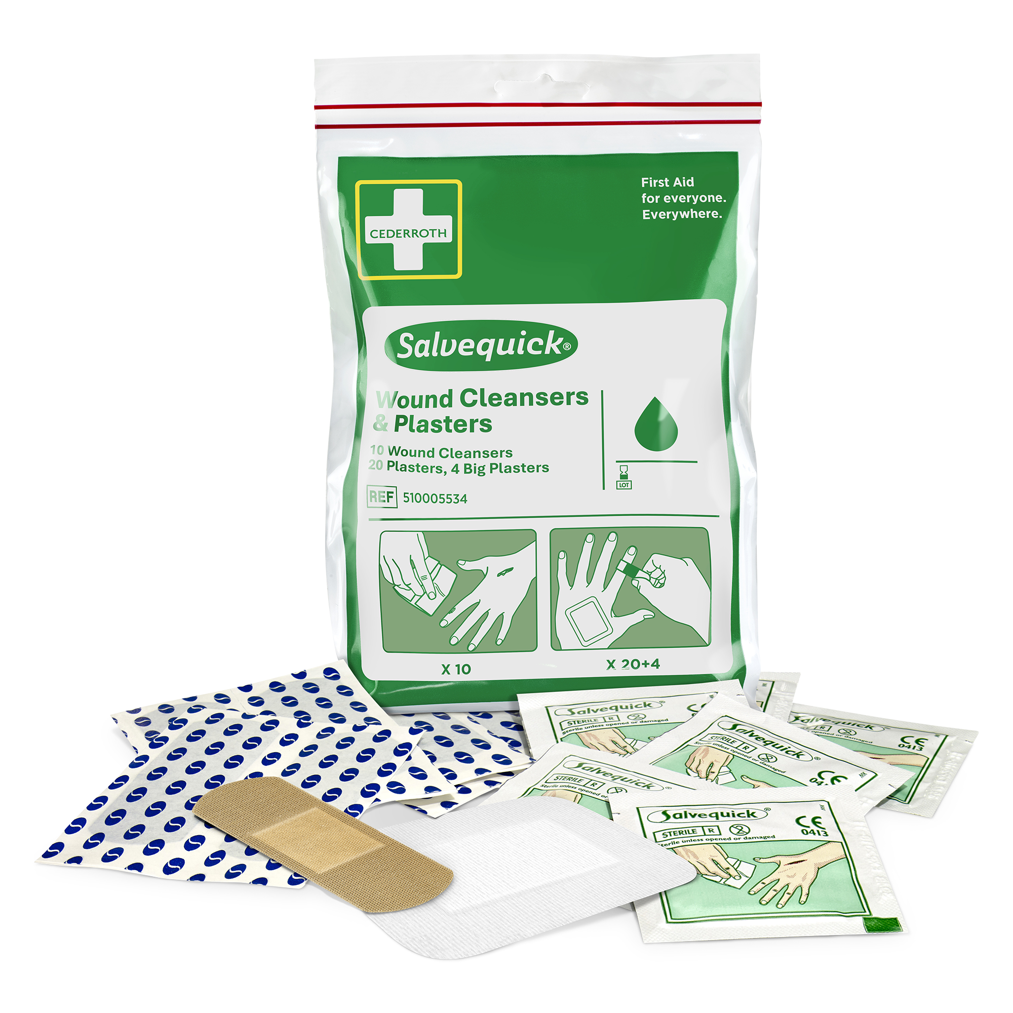 Viser bilde 2 av 2 produkt Wound Cleansers & Plasters Green