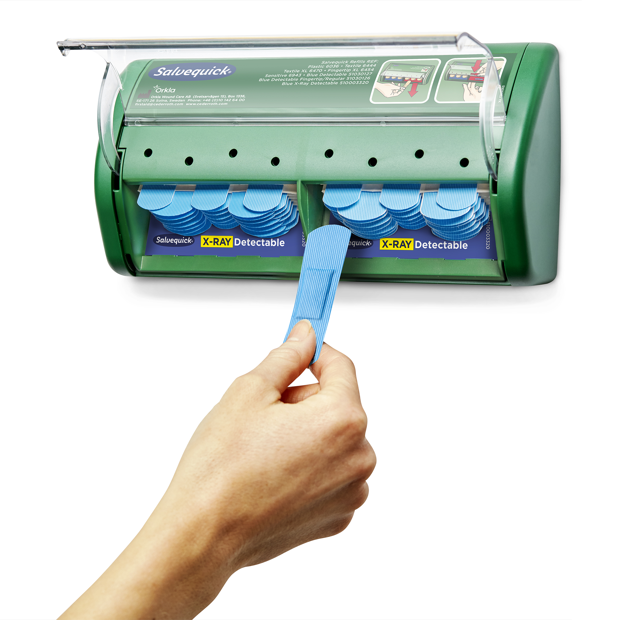 Showing image 4 of 7 product X-Ray Detectable Plasters Dispenser Blue