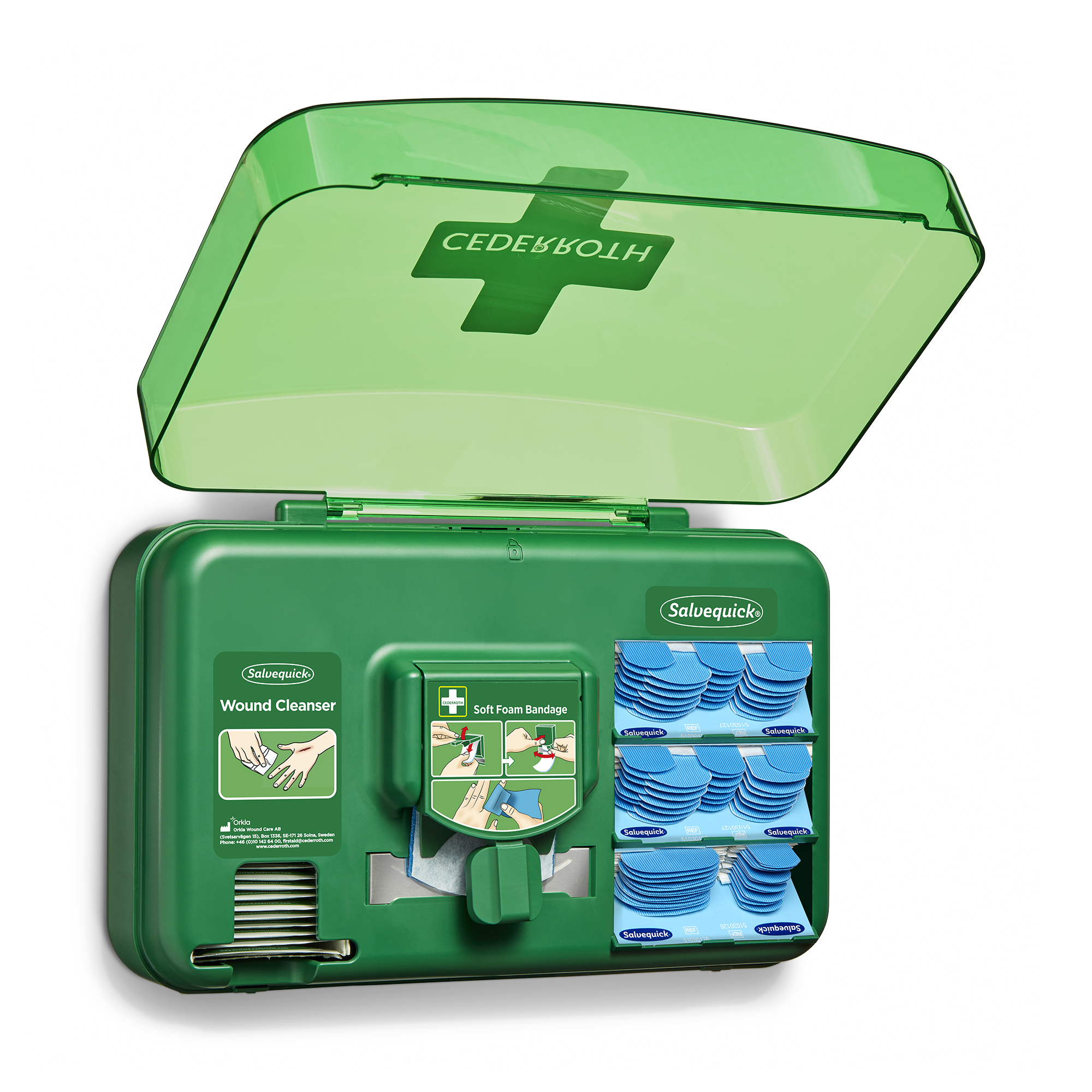 Viser billede 4 af 6 produkt Dectectable Wound Care Dispenser Blue