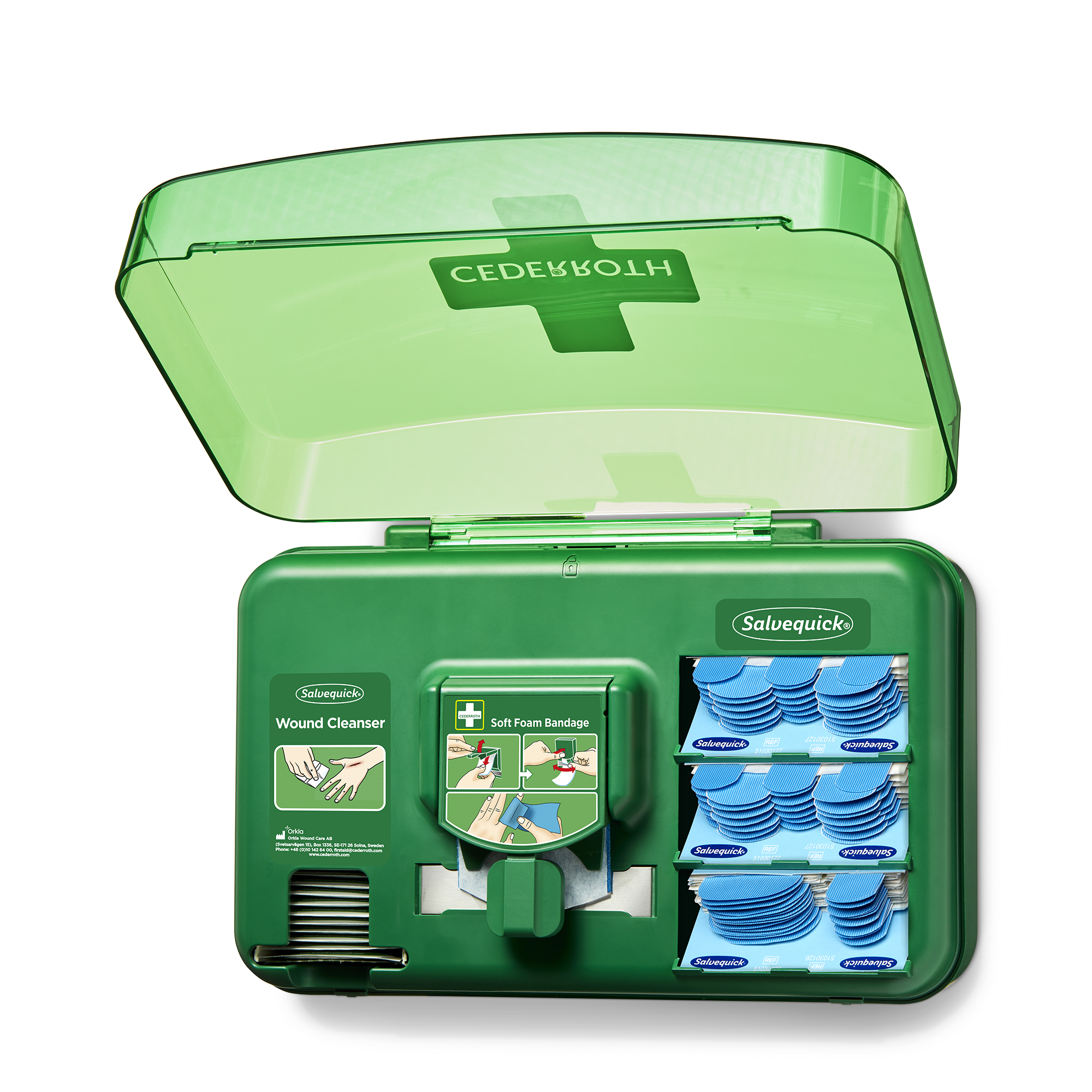 Viser billede 5 af 6 produkt Dectectable Wound Care Dispenser Blue
