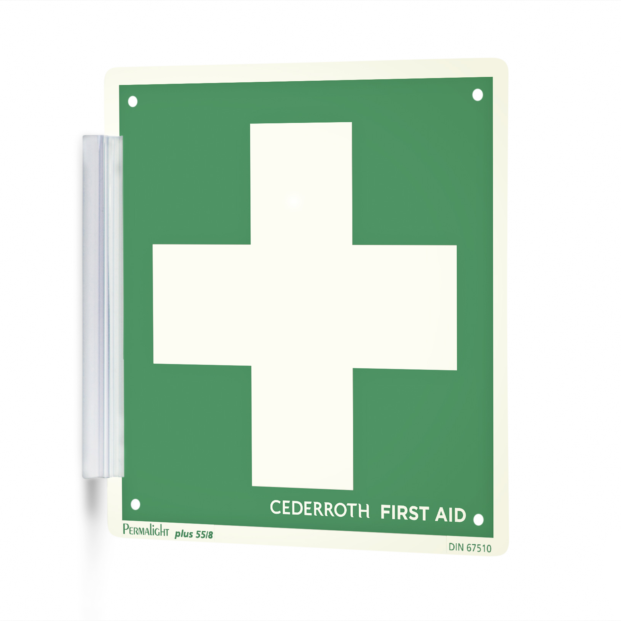 Visar bild 2 av 2 produkt Holder Sign Green